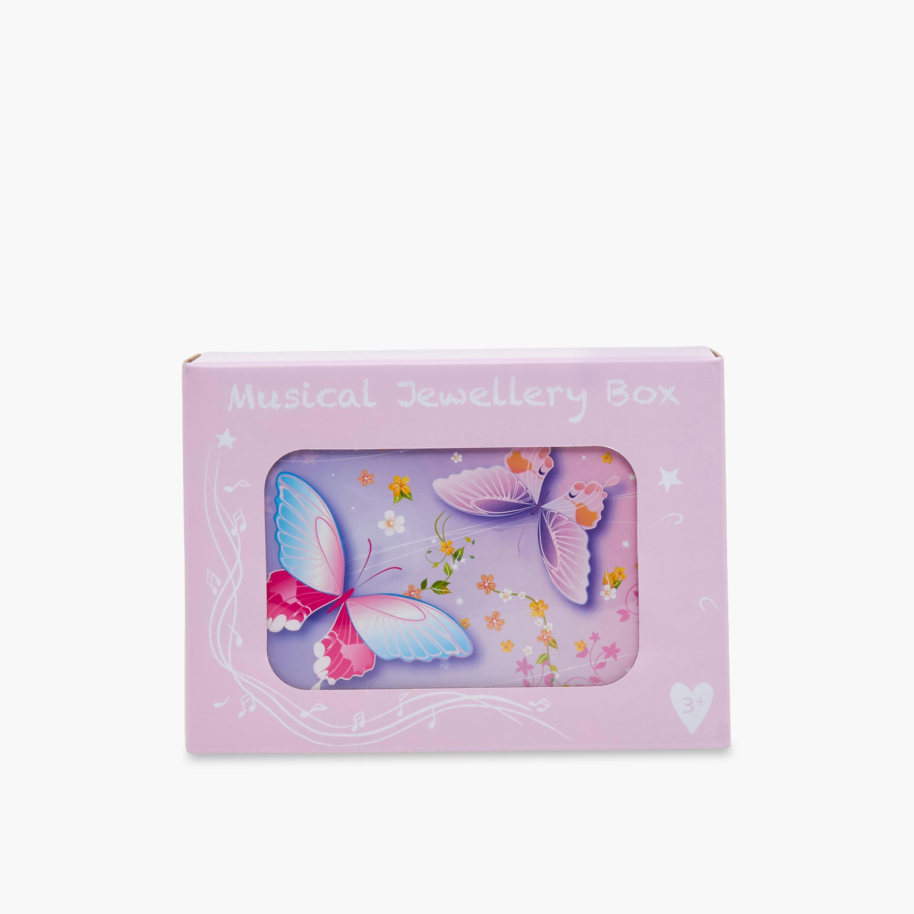 2-Compartment Jewellery Organiser with Butterfly Print - 18x12x10 cms-women-watchesandjewellery-jewellery-storage-image-8