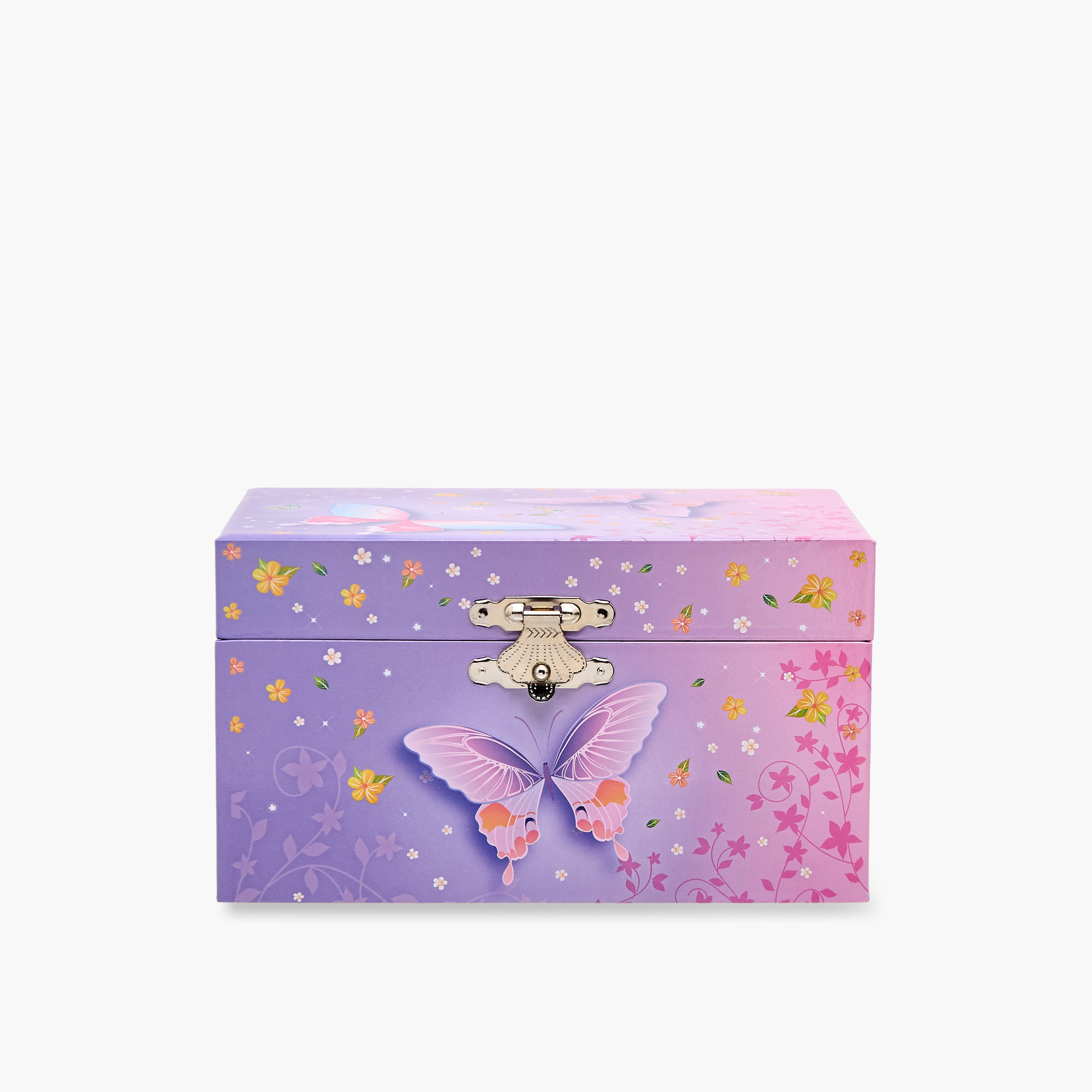 Musical Jewellery Box Butterfly Print - 14.8x10.6x8.5 cms-women-watchesandjewellery-jewellery-storage-image-1