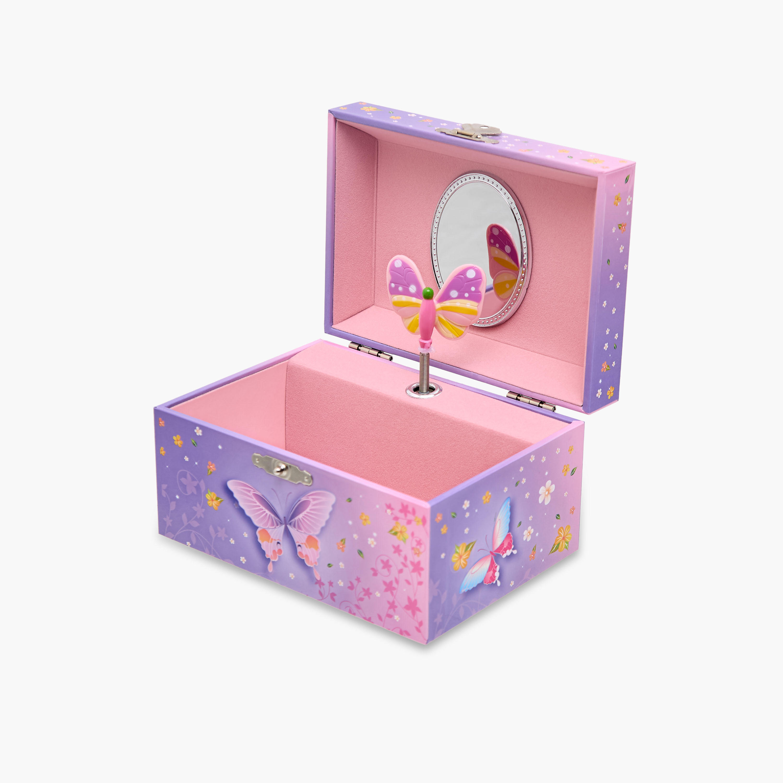 Musical Jewellery Box Butterfly Print - 14.8x10.6x8.5 cms-women-watchesandjewellery-jewellery-storage-image-4