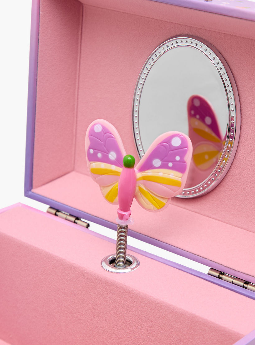 Musical Jewellery Box Butterfly Print - 14.8x10.6x8.5 cms-women-watchesandjewellery-jewellery-storage-image-6