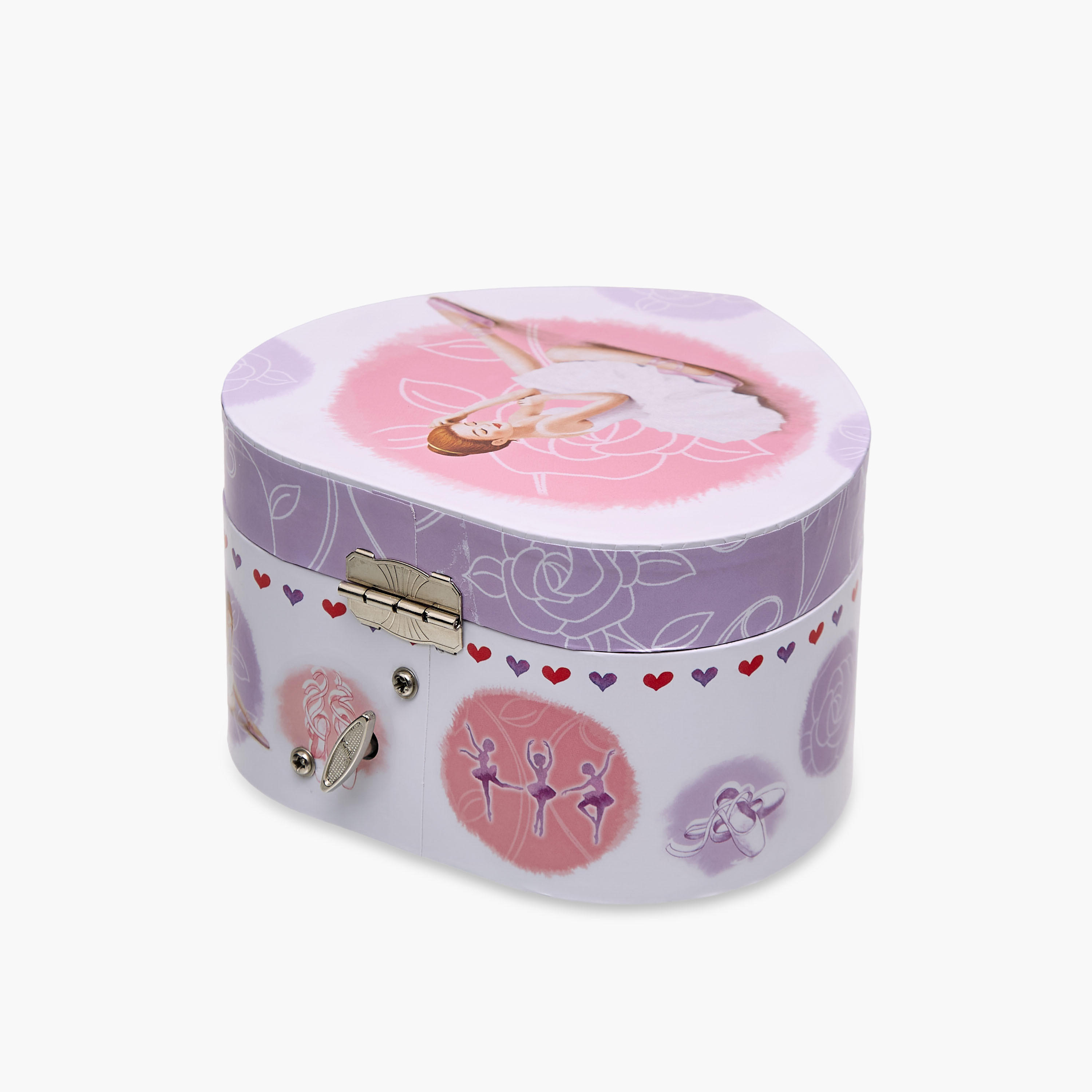 Musical Jewellery Box Ballerina Print - 14.5x13.5x8.5 cms-women-watchesandjewellery-jewellery-storage-image-3