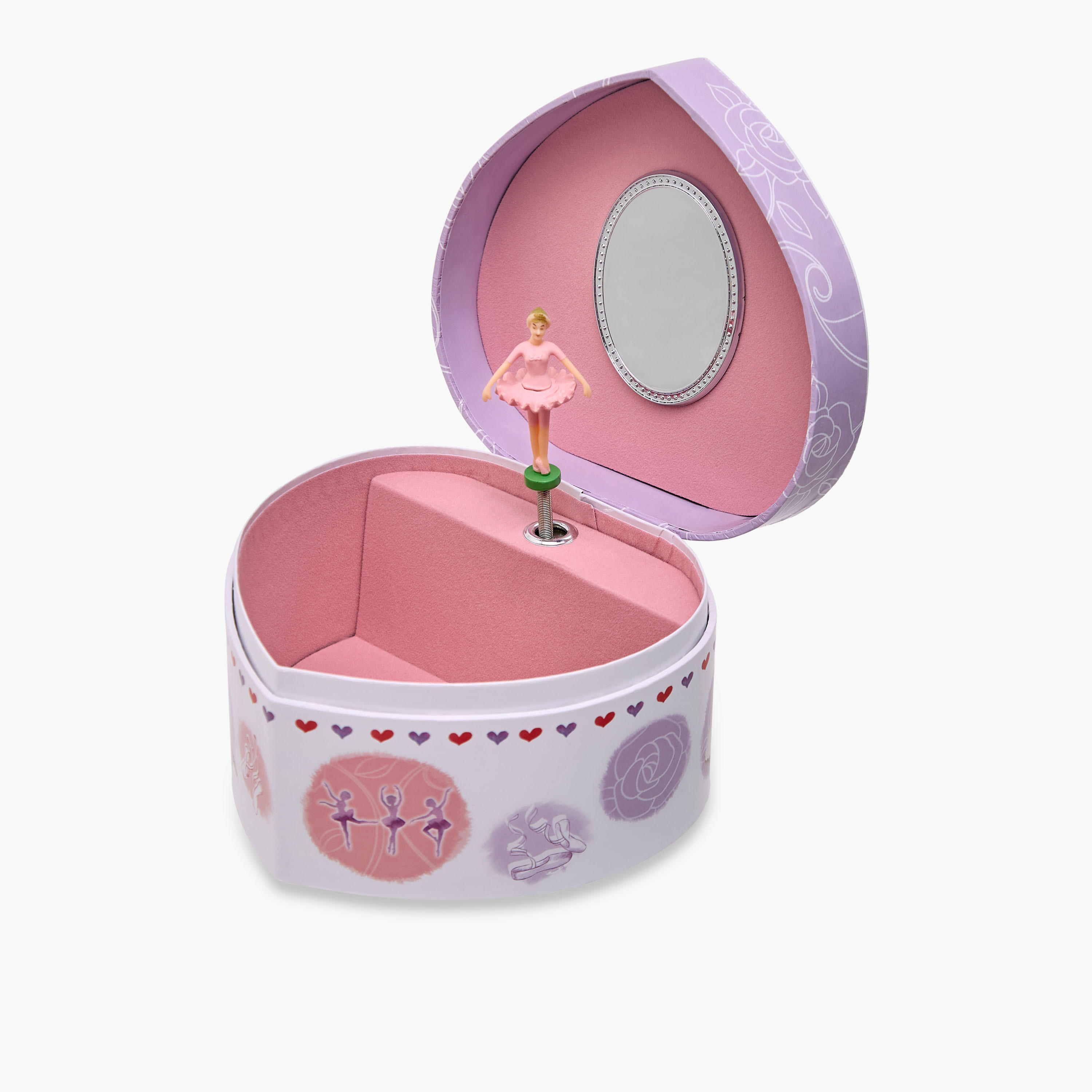 Musical Jewellery Box Ballerina Print - 14.5x13.5x8.5 cms-women-watchesandjewellery-jewellery-storage-image-4