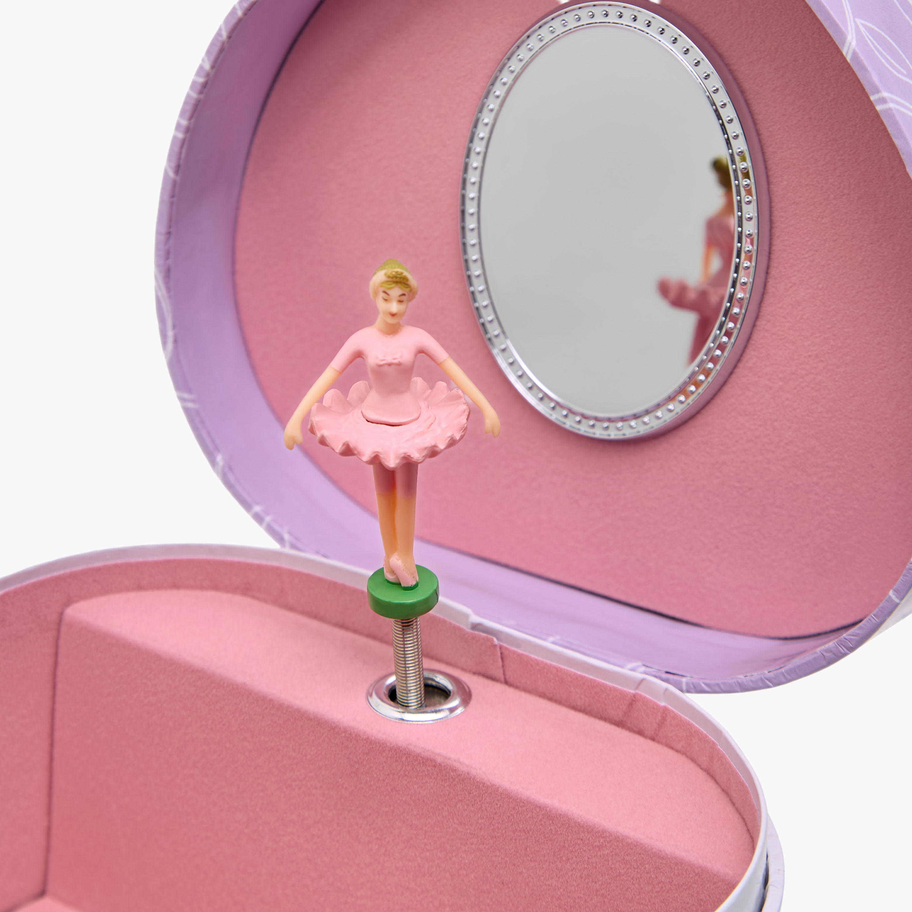 Musical Jewellery Box Ballerina Print - 14.5x13.5x8.5 cms-women-watchesandjewellery-jewellery-storage-image-6