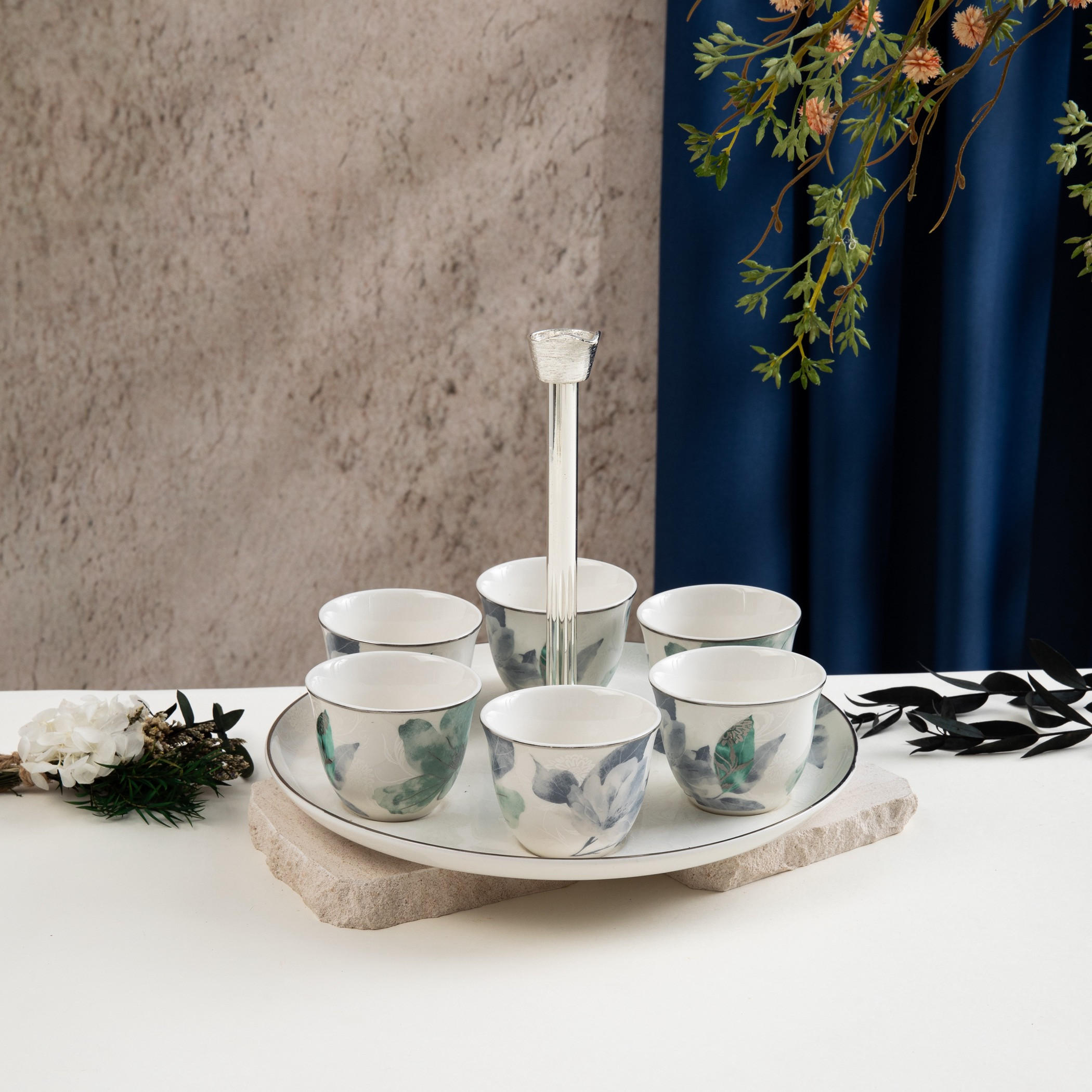 Otantik Floral Arabic Coffee Cup Set-household-dining-teaandcoffee-teaandcoffeesets-image-1