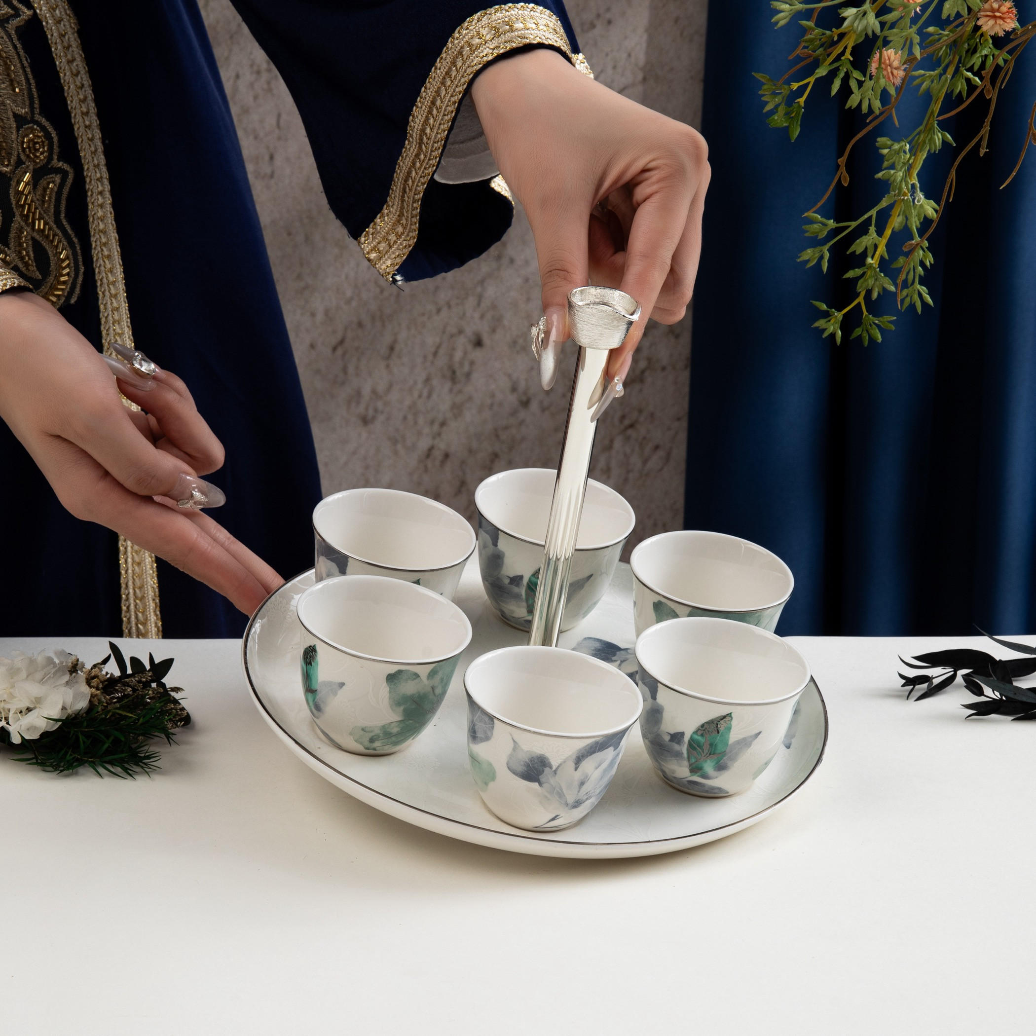 Otantik Floral Arabic Coffee Cup Set-household-dining-teaandcoffee-teaandcoffeesets-image-3