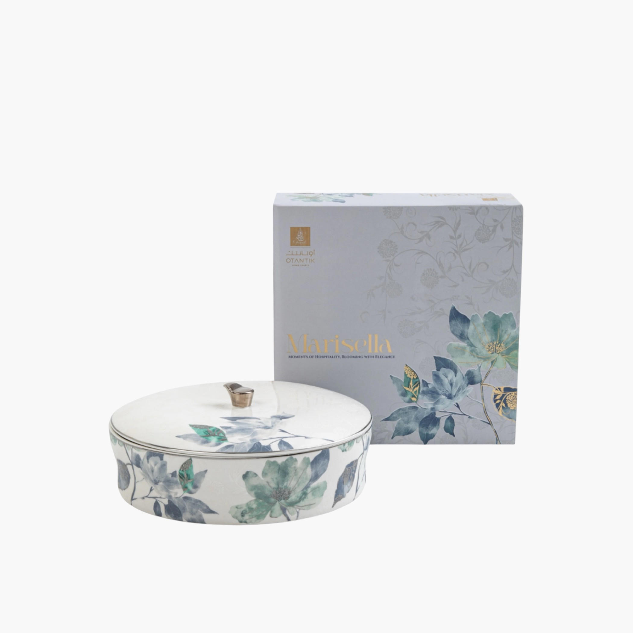 Otantik Floral Ceramic Serving Bowl-household-dining-dinnerware-bowls-image-2