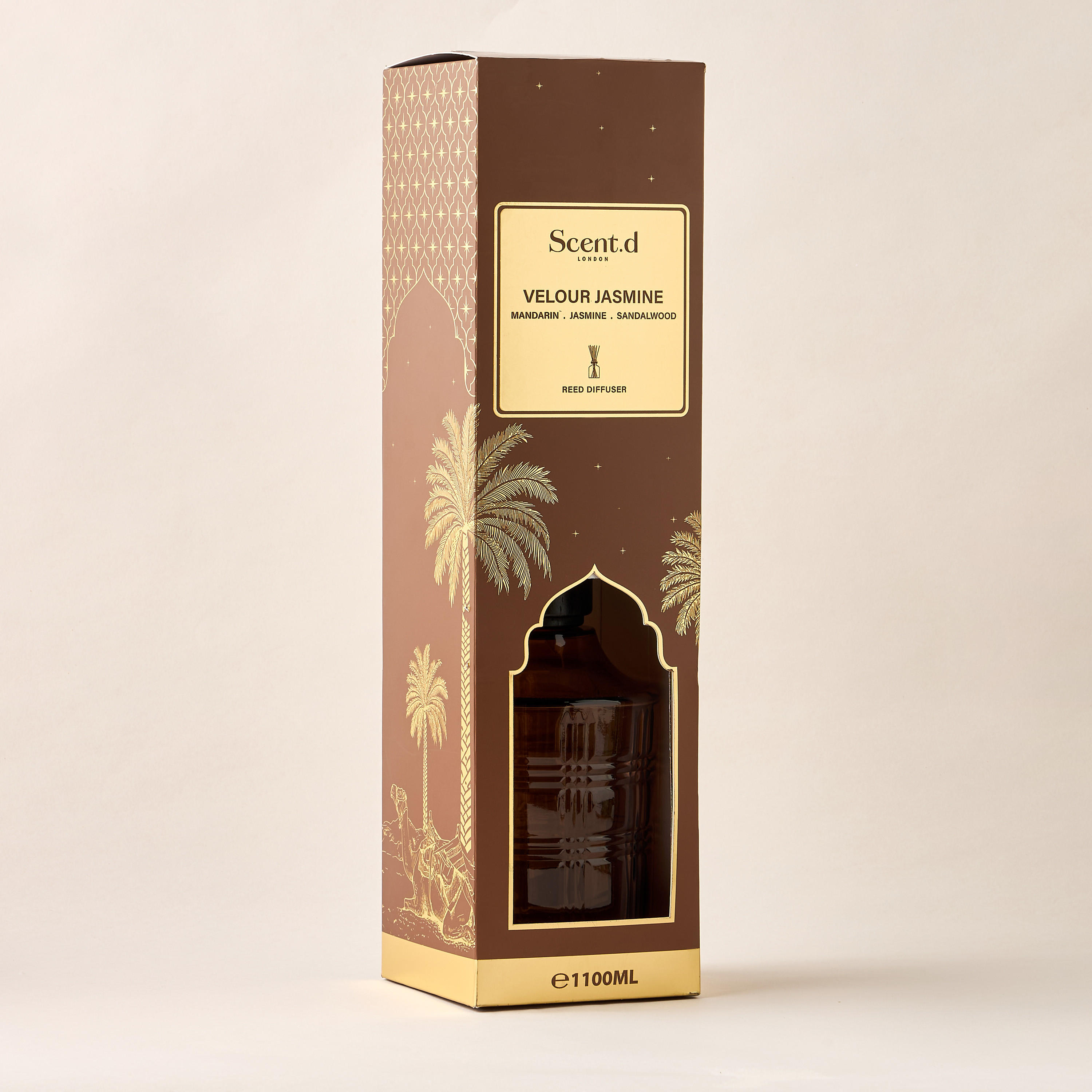طقم موزّع عطور بالأعواد جولدن أواسيس من سينت.د لندن - 1.1 لتر-household-homefragrance-reeddiffusers-image-4