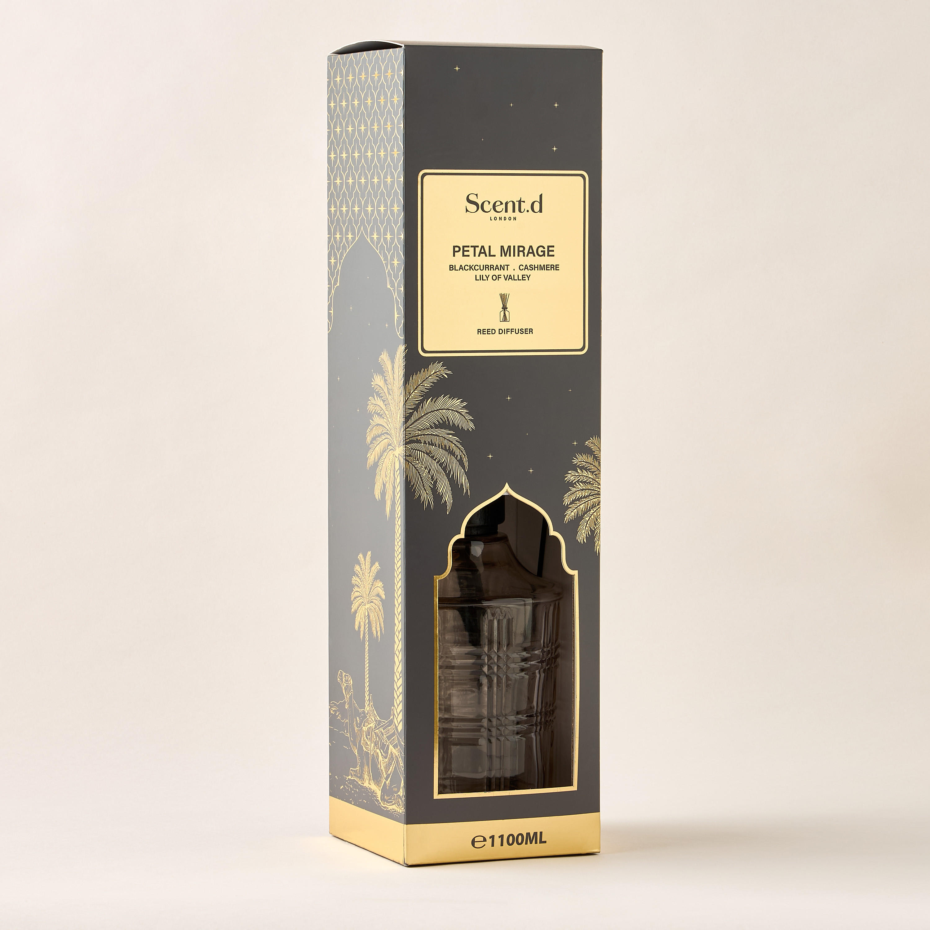 Scent.d London Golden Oasis Scented Reed Diffuser Set - 1.1 L-household-homefragrance-reeddiffusers-image-4