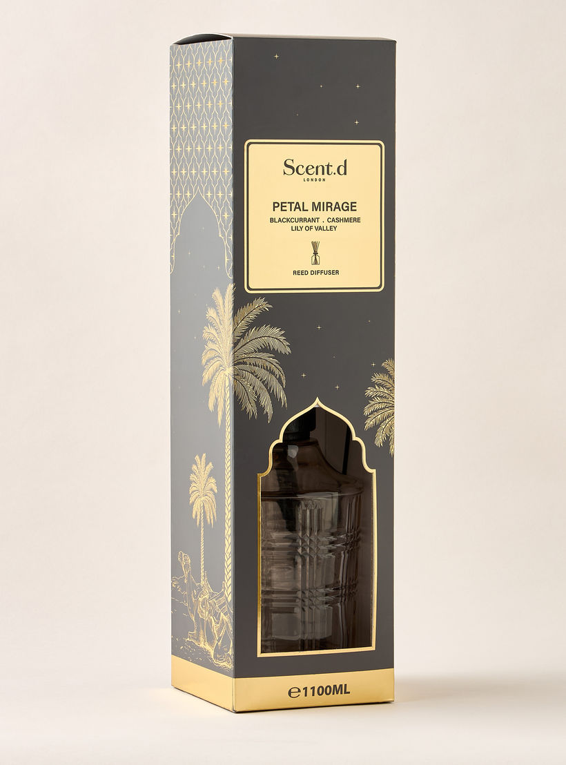 Scent.d London Golden Oasis Scented Reed Diffuser Set - 1.1 L-household-homefragrance-reeddiffusers-image-4