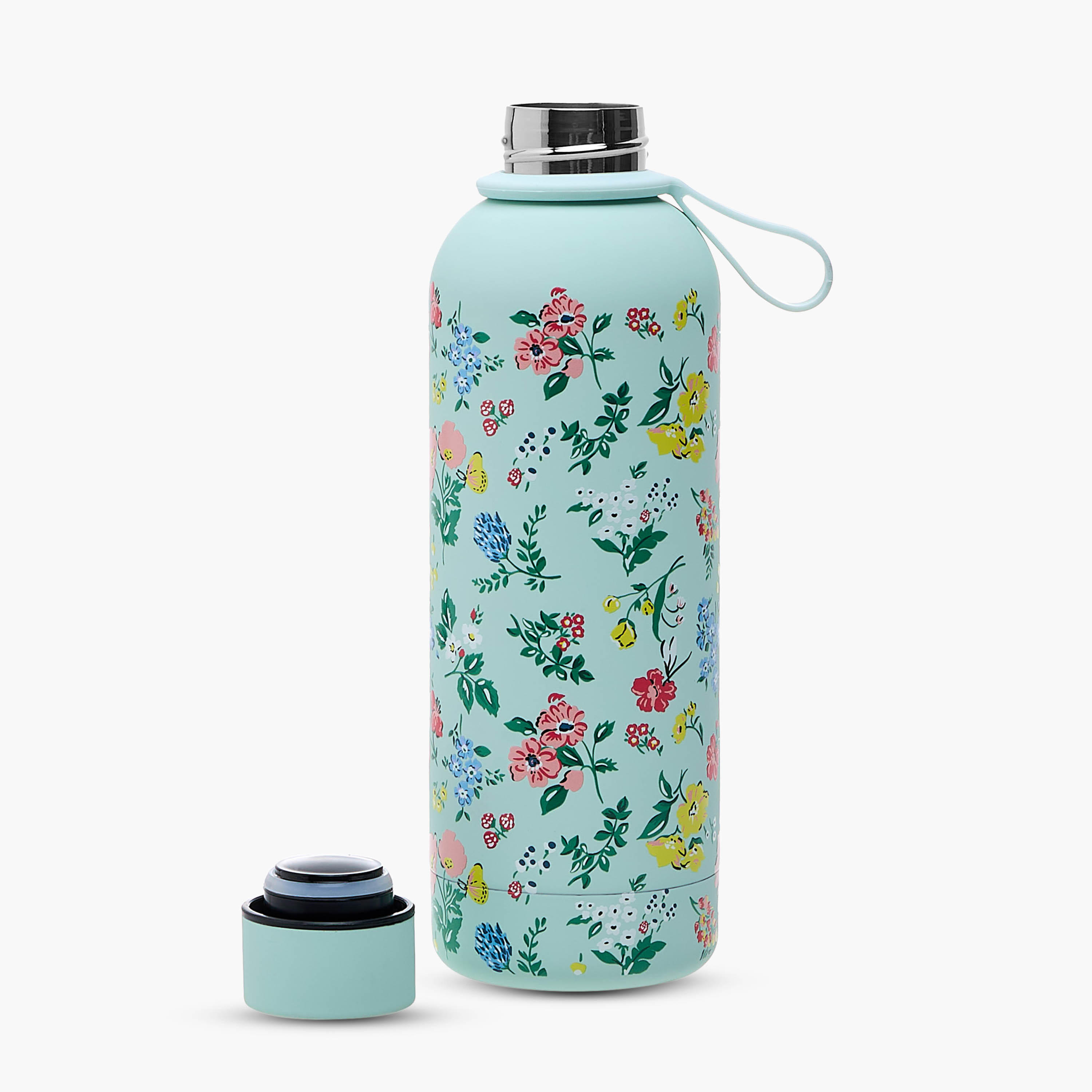 Floral Print Stainless Steel Double Wall Water Bottle - 500 ml-household-dining-drinkserveware-bottles-image-2