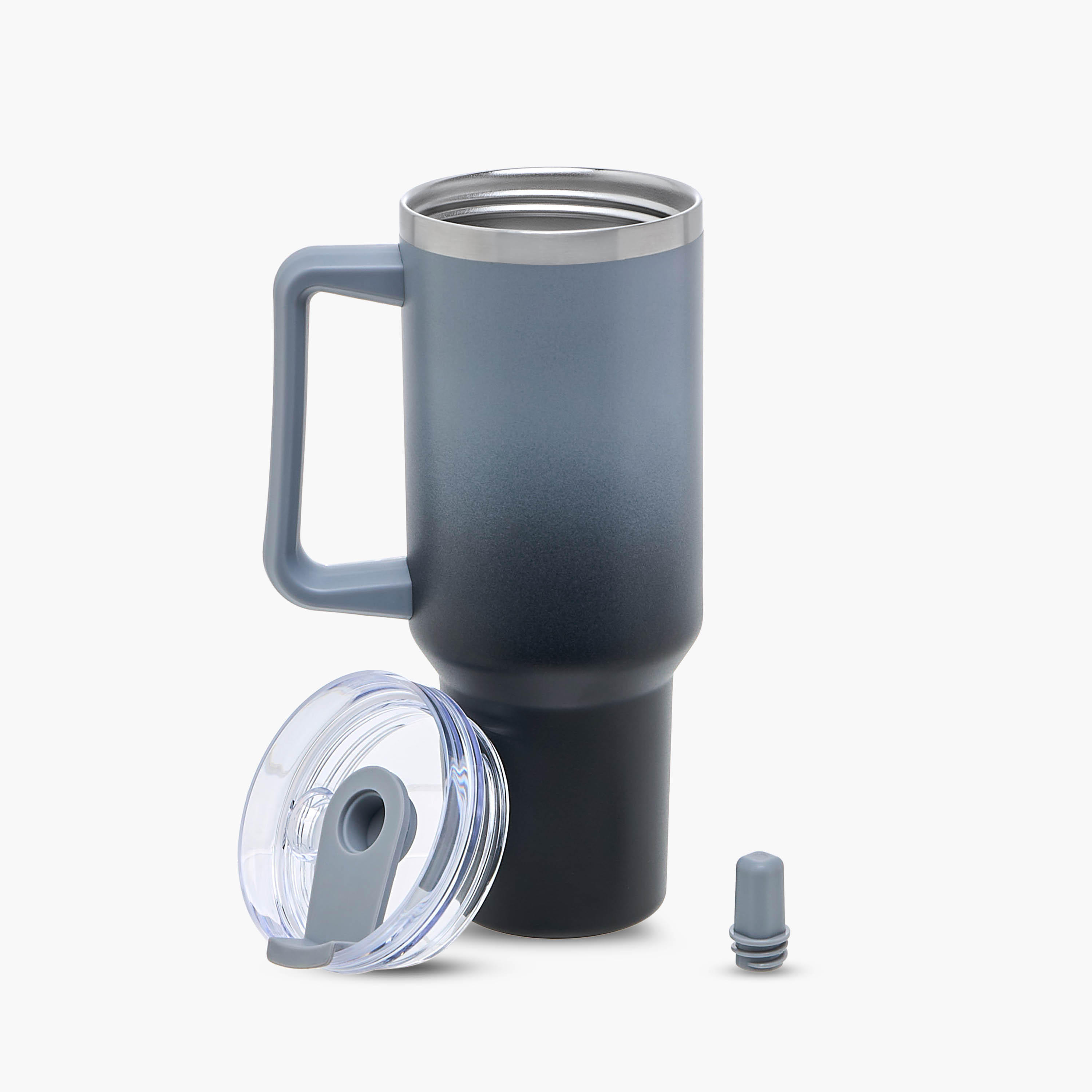 Ombre Stainless Steel Tumbler with Straw and Cap - 1.2 L-household-dining-drinkserveware-bottles-image-2