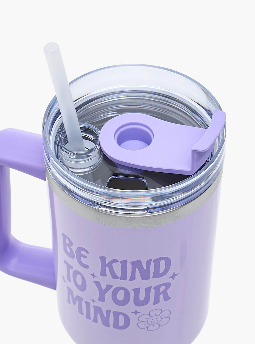 Printed Stainless Steel Double Wall Tumbler with Straw and Cap - 1200 ml-school-waterbottles-image-4