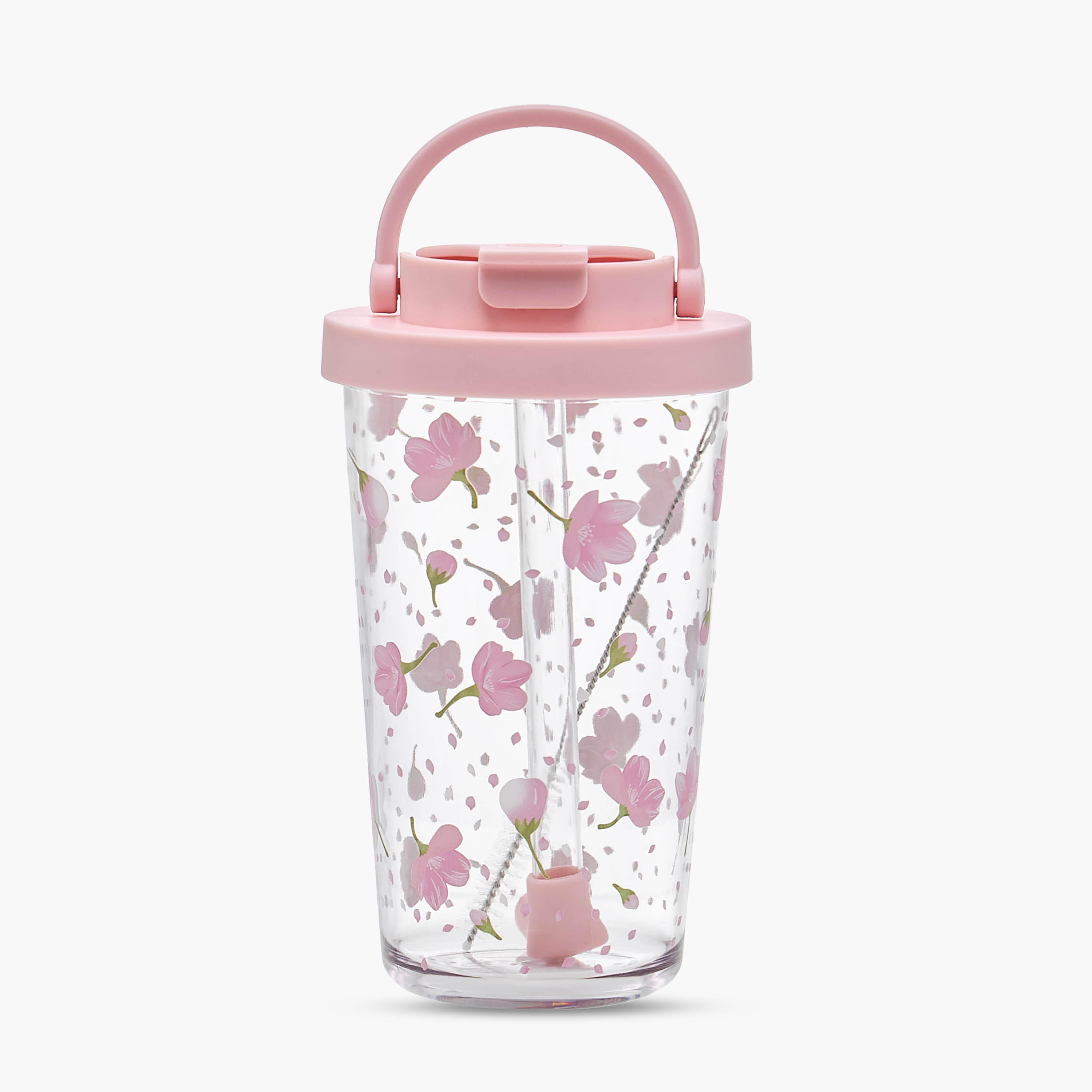 Floral Print Tritan Tumbler with Straw - 710 ml-household-dining-teaandcoffee-mugsandcups-image-1