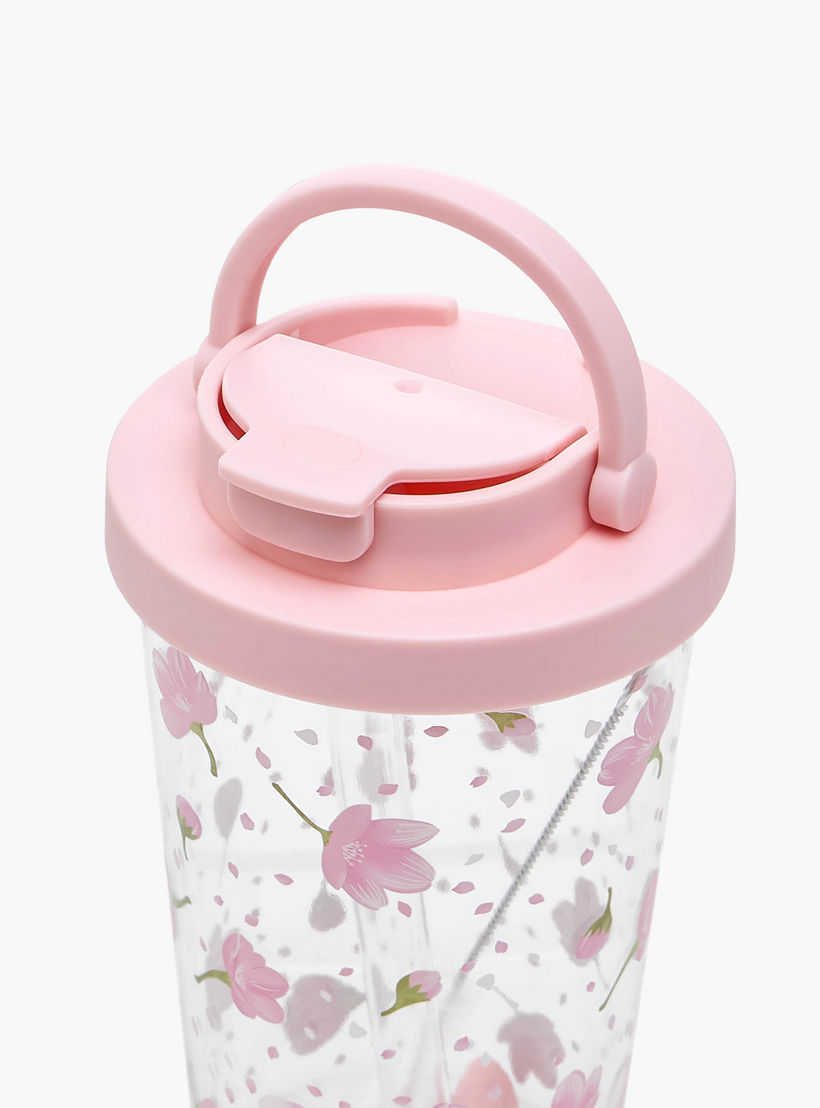 Floral Print Tritan Tumbler with Straw - 710 ml-household-dining-teaandcoffee-mugsandcups-image-3