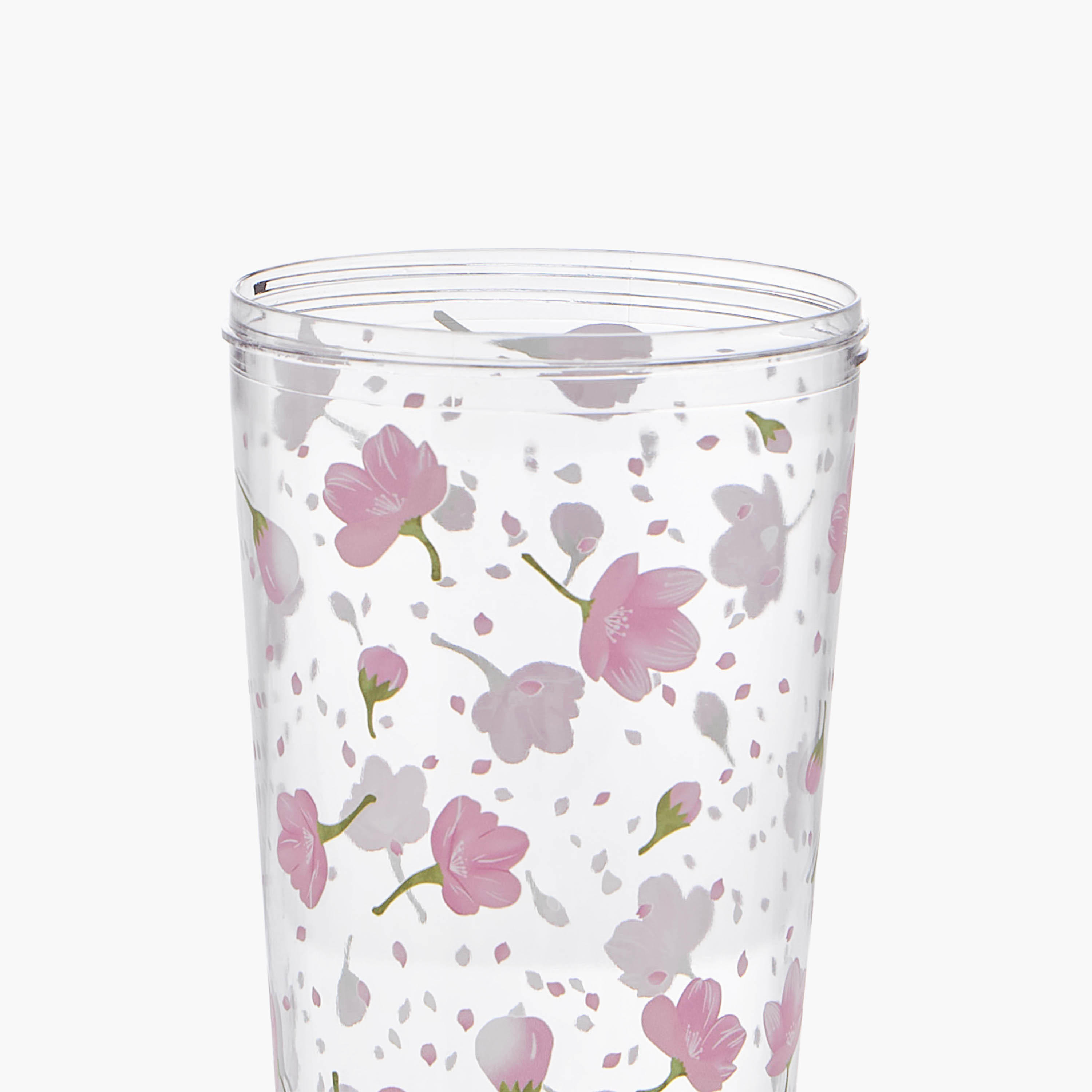 Floral Print Tritan Tumbler with Straw - 710 ml-household-dining-teaandcoffee-mugsandcups-image-5