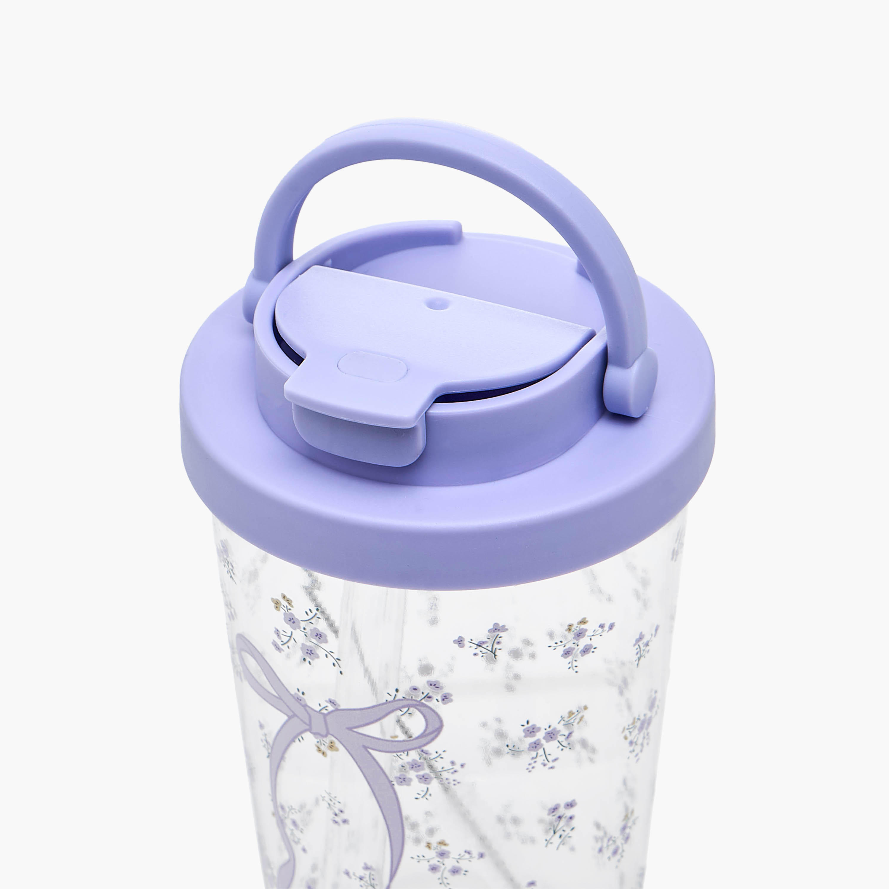 Floral Bow Print Tritan Tumbler with Straw - 710 ml-household-dining-drinkserveware-bottles-image-3