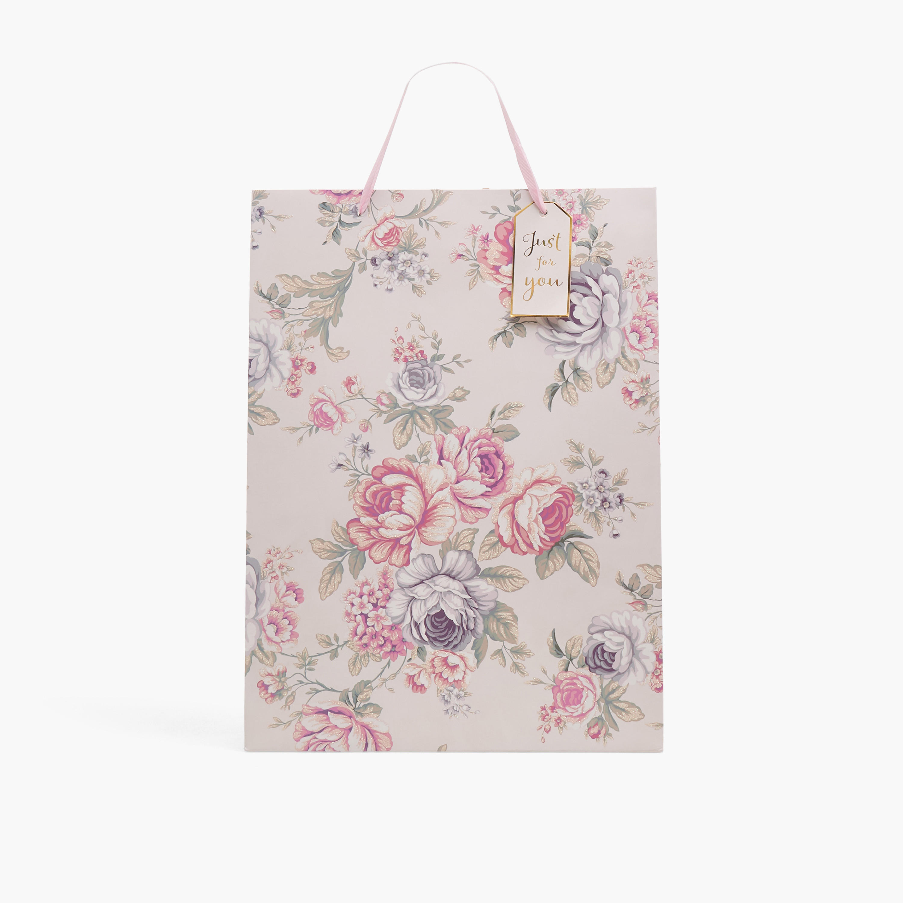 شنطة هدايا بطبعات زهرية - كبيرة جدًا-household-giftingaccessories-giftings-image-1