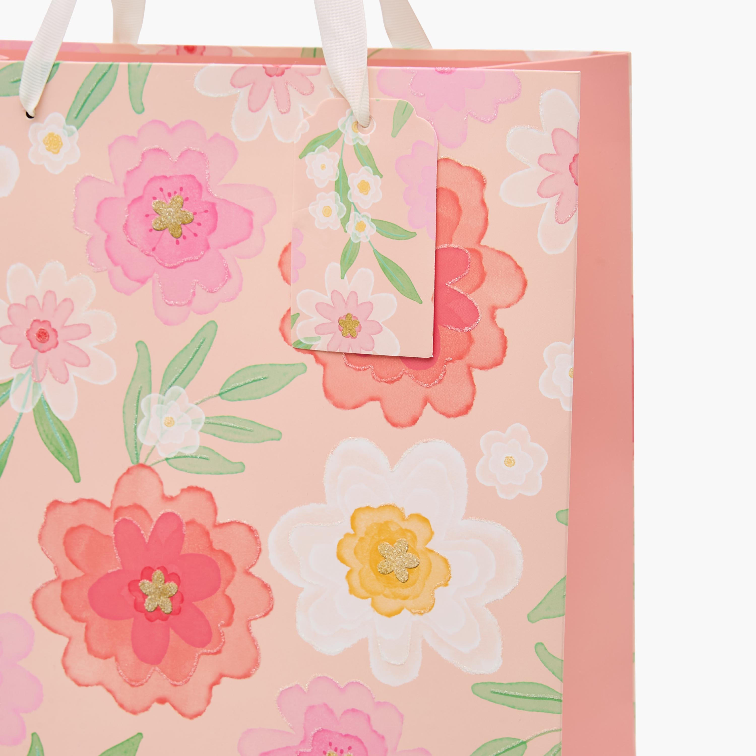 Floral Print Paper Gift Bag - Large-household-giftingaccessories-giftings-image-3