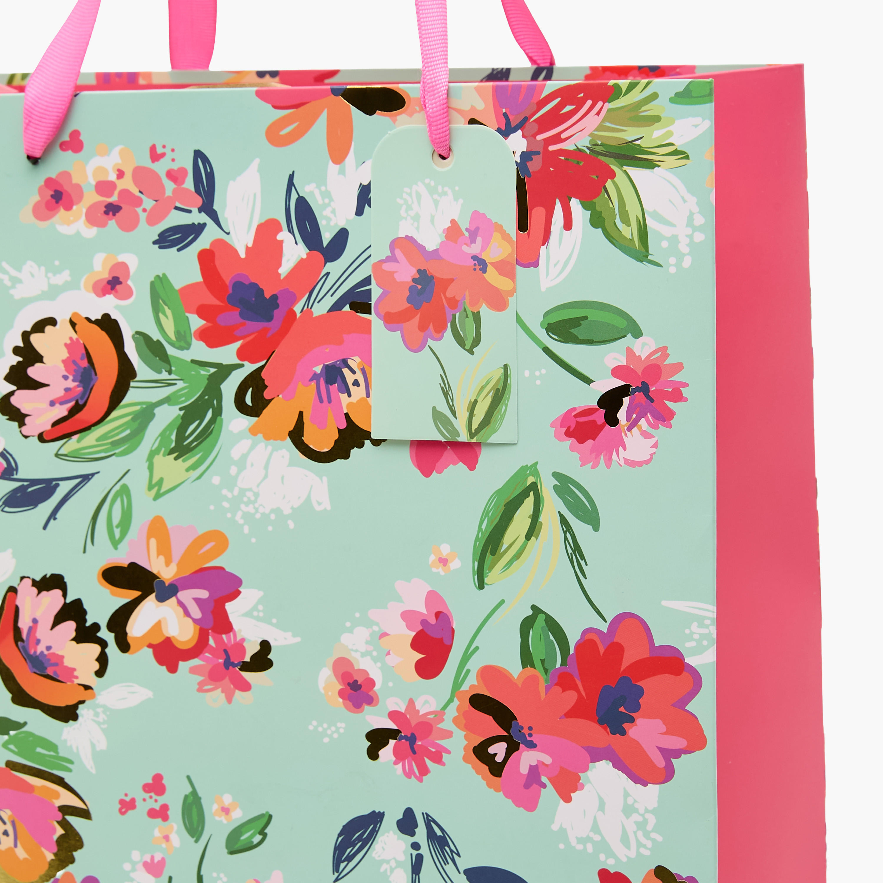 Floral Print Paper Gift Bag - Large-household-giftingaccessories-giftings-image-3