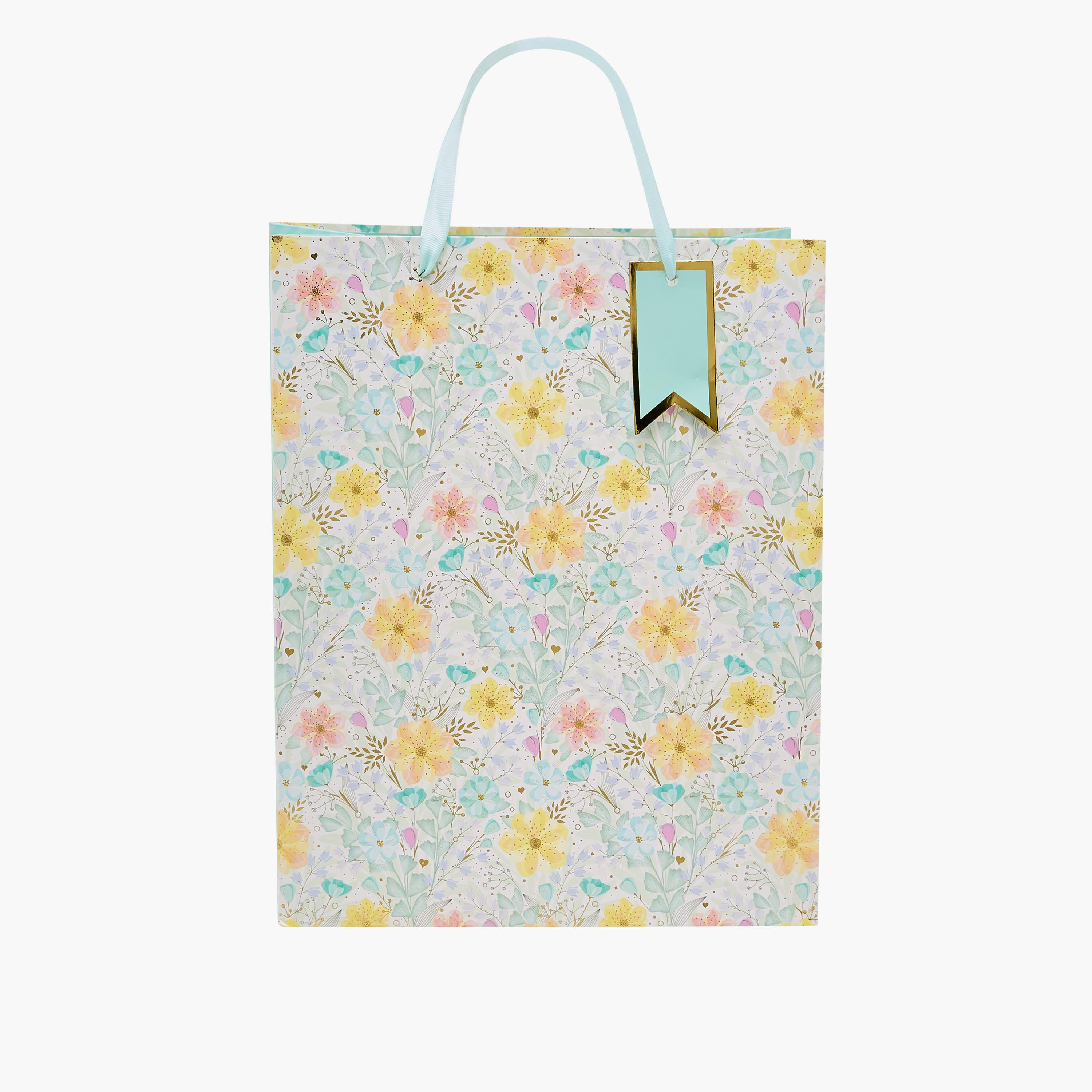 Floral Print Paper Gift Bag - Extra Large-household-giftingaccessories-giftings-image-1