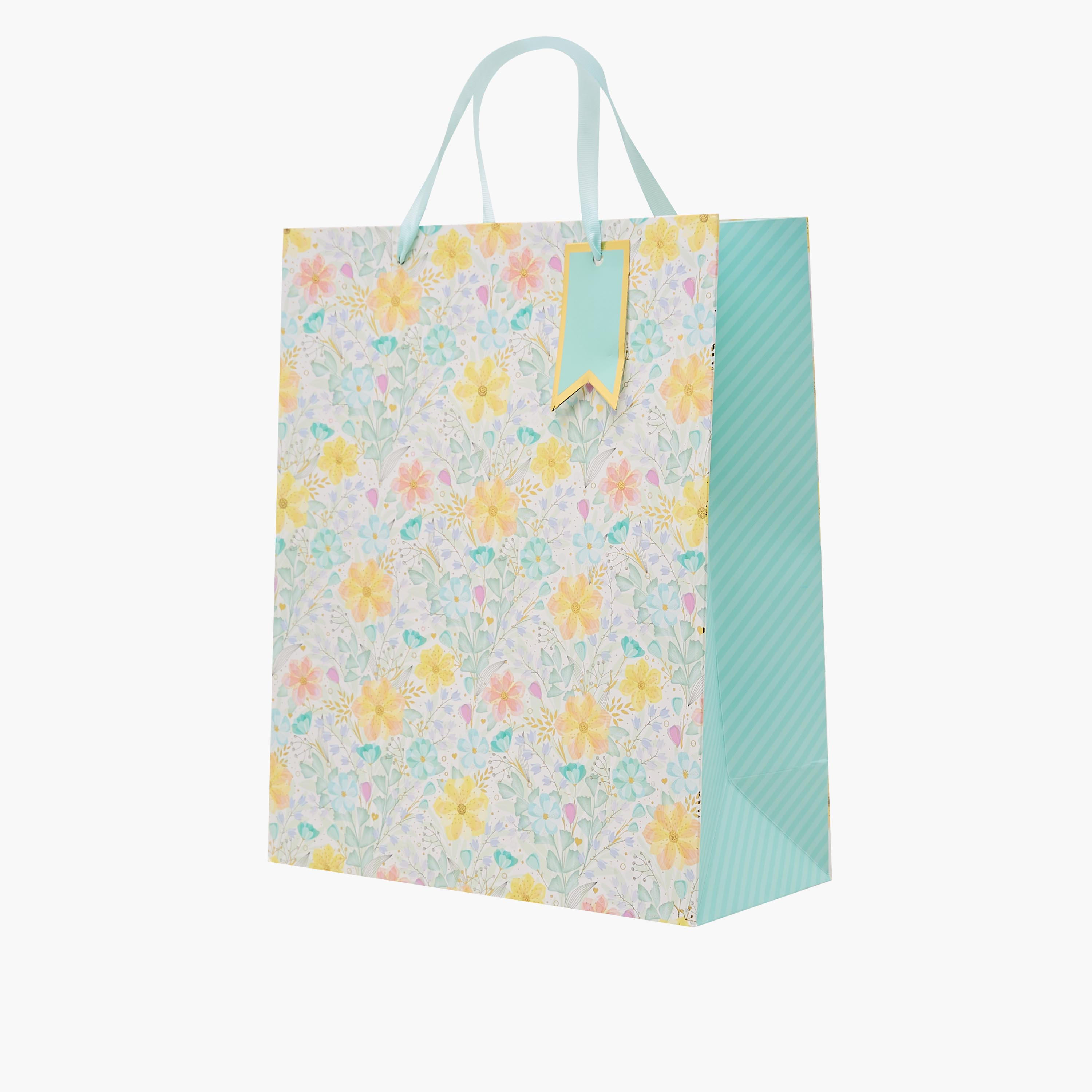 Floral Print Paper Gift Bag - Extra Large-household-giftingaccessories-giftings-image-2