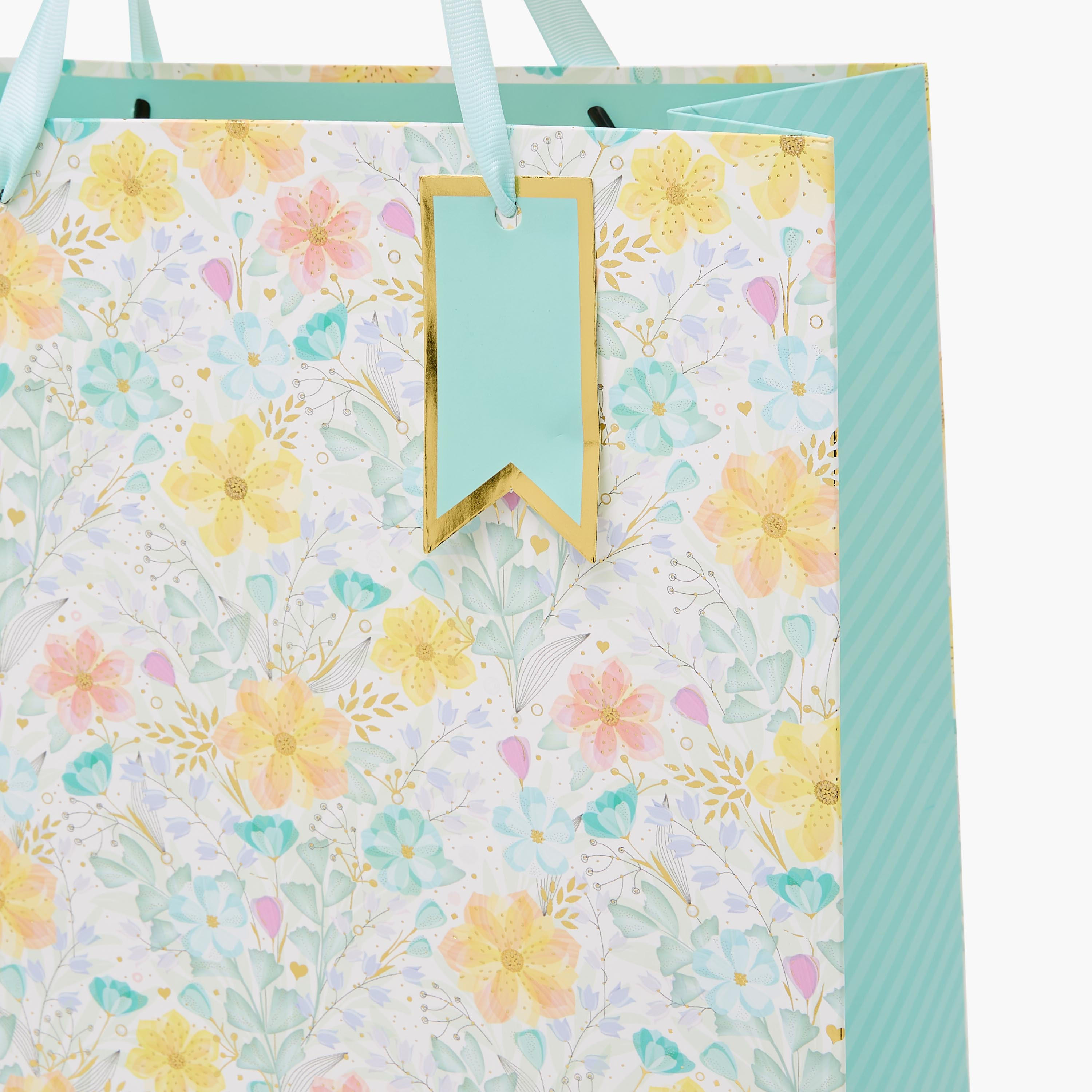 Floral Print Paper Gift Bag - Extra Large-household-giftingaccessories-giftings-image-3