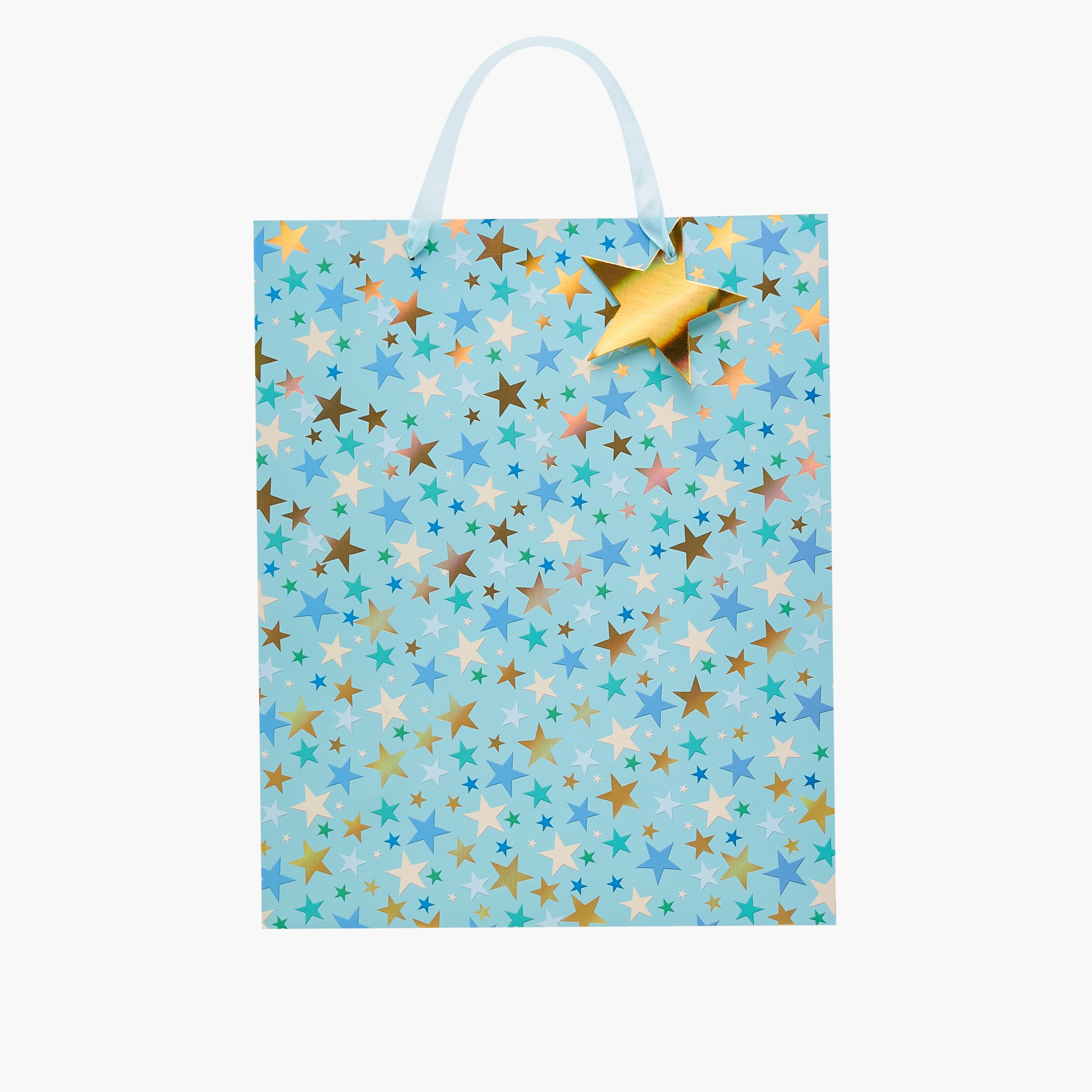 Star Print Paper Gift Bag - Large-household-giftingaccessories-giftings-image-1