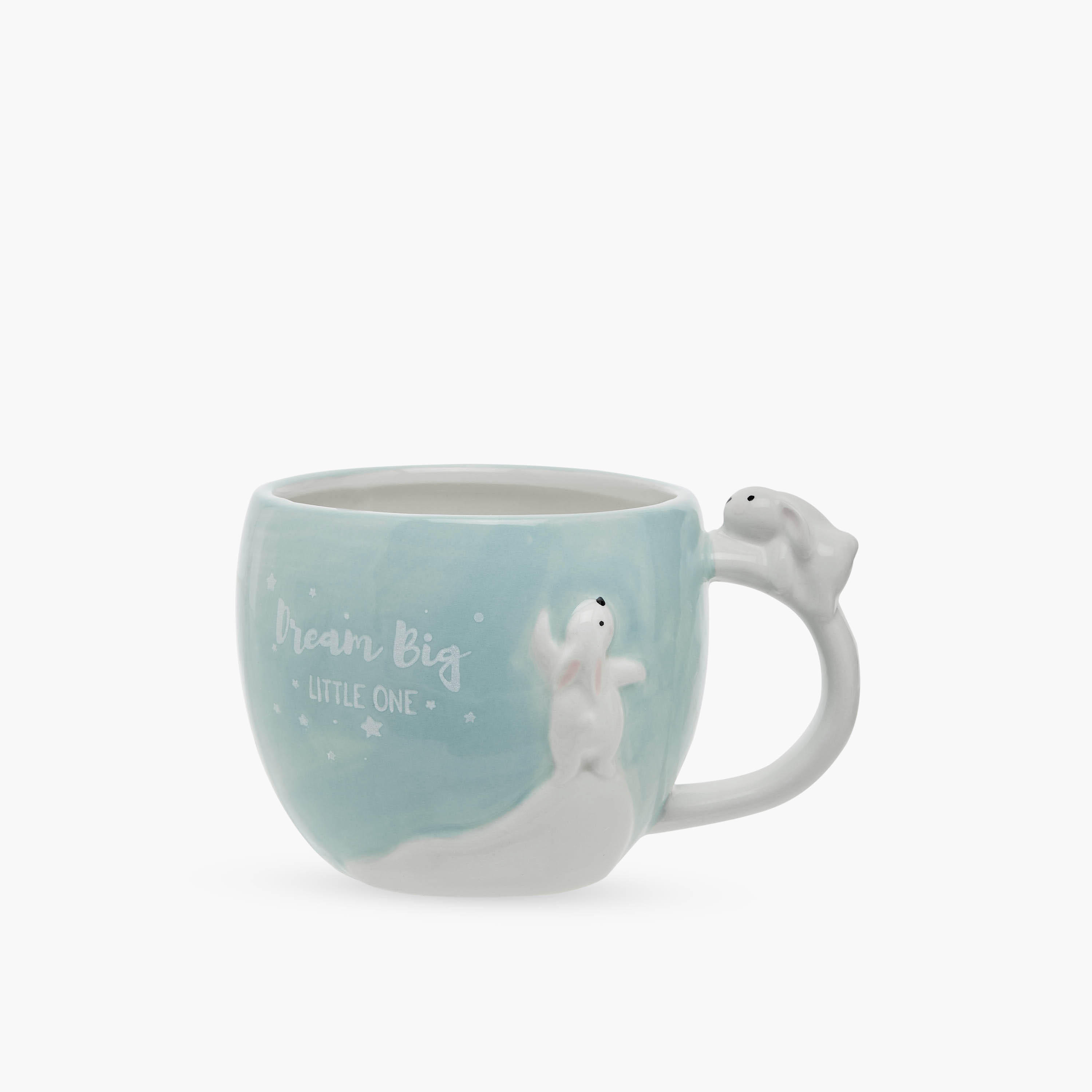 Rabbit 3D Embossed Dolomite Mug - 480 ml-household-dining-teaandcoffee-mugsandcups-image-1