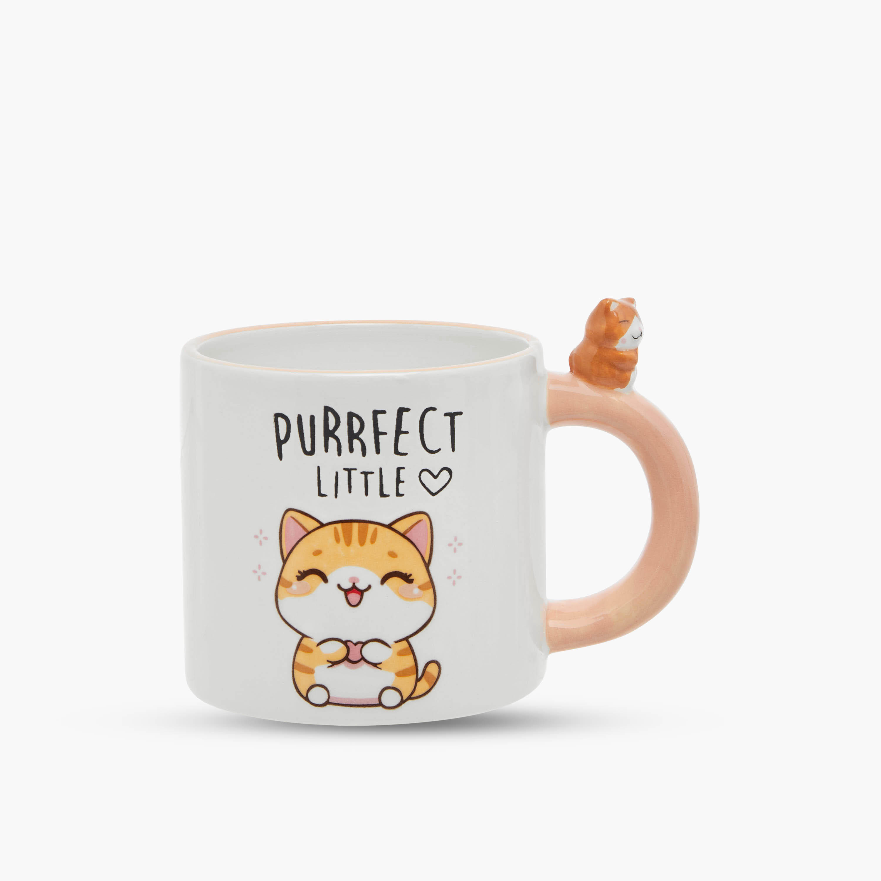 3D Cat Accent Ceramic Mug - 390 ml-household-dining-teaandcoffee-mugsandcups-image-1