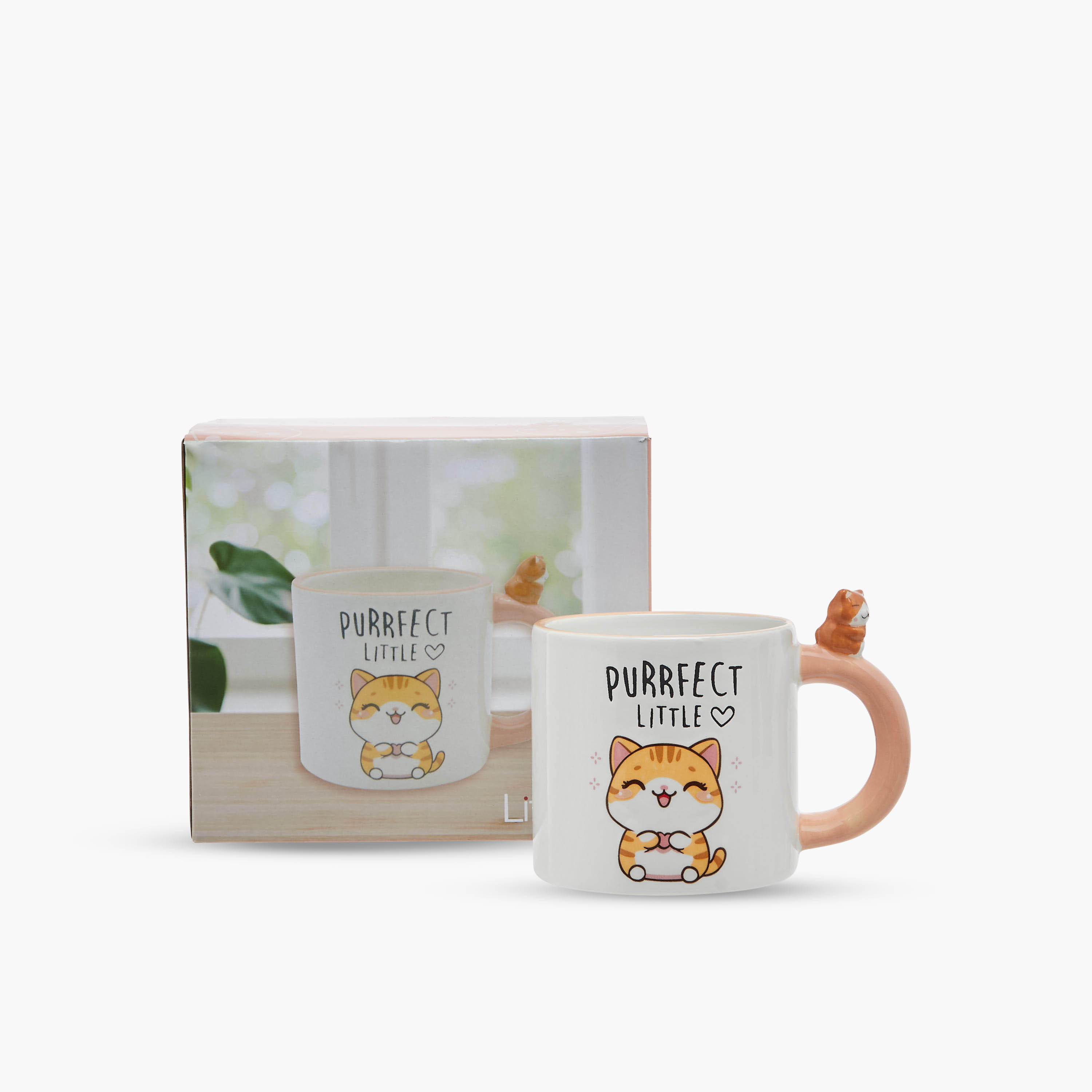 3D Cat Accent Ceramic Mug - 390 ml-household-dining-teaandcoffee-mugsandcups-image-5