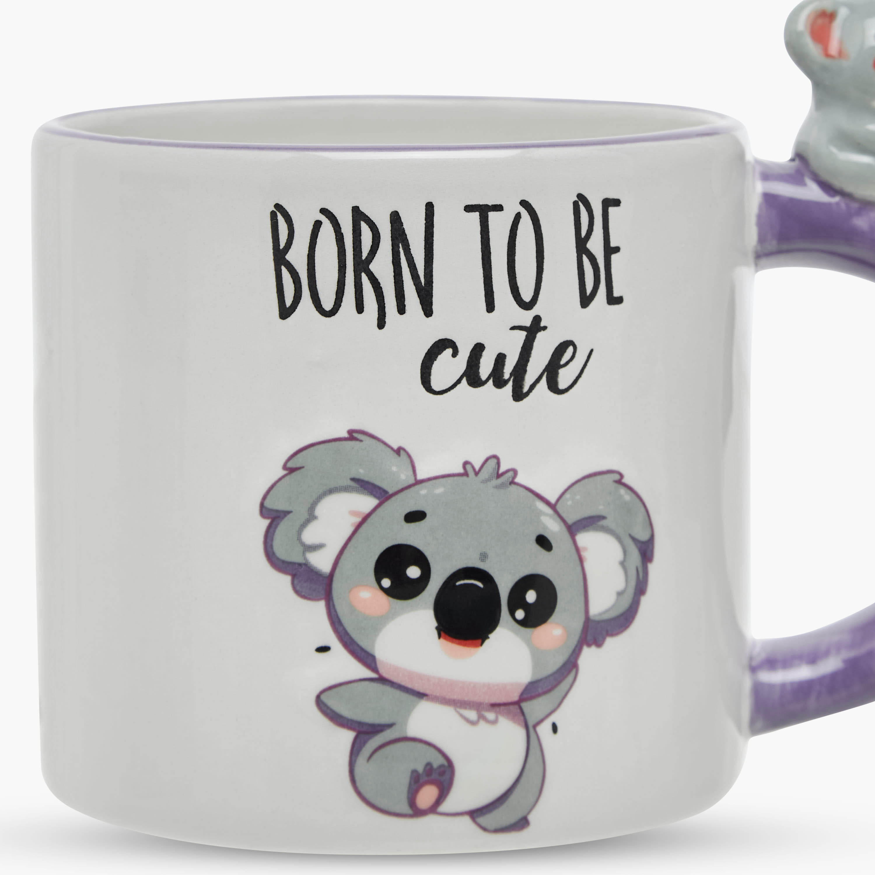 مج سيراميك بزينة كوالا ثلاثية الأبعاد - 390 مل-household-dining-teaandcoffee-mugsandcups-image-3