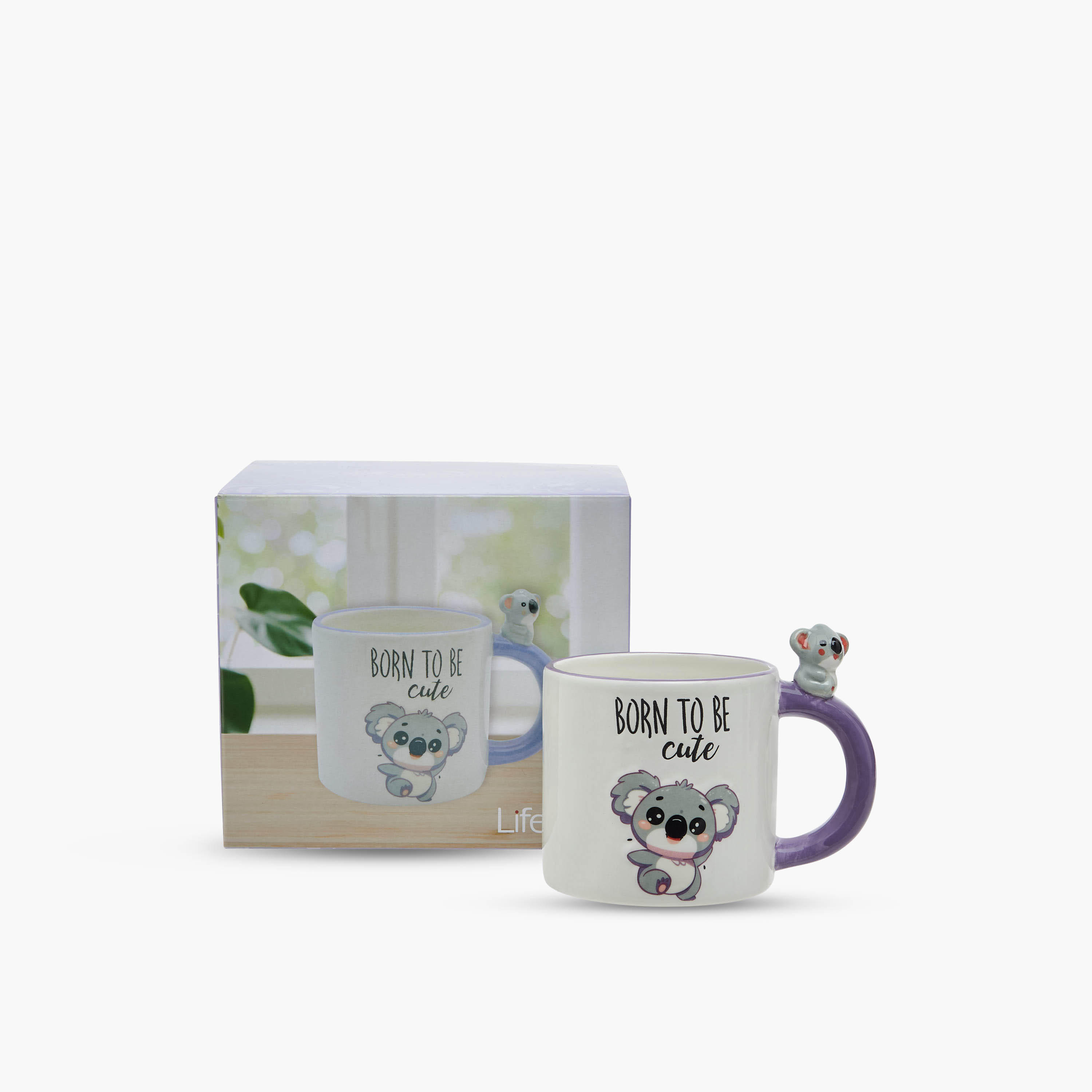 مج سيراميك بزينة كوالا ثلاثية الأبعاد - 390 مل-household-dining-teaandcoffee-mugsandcups-image-1