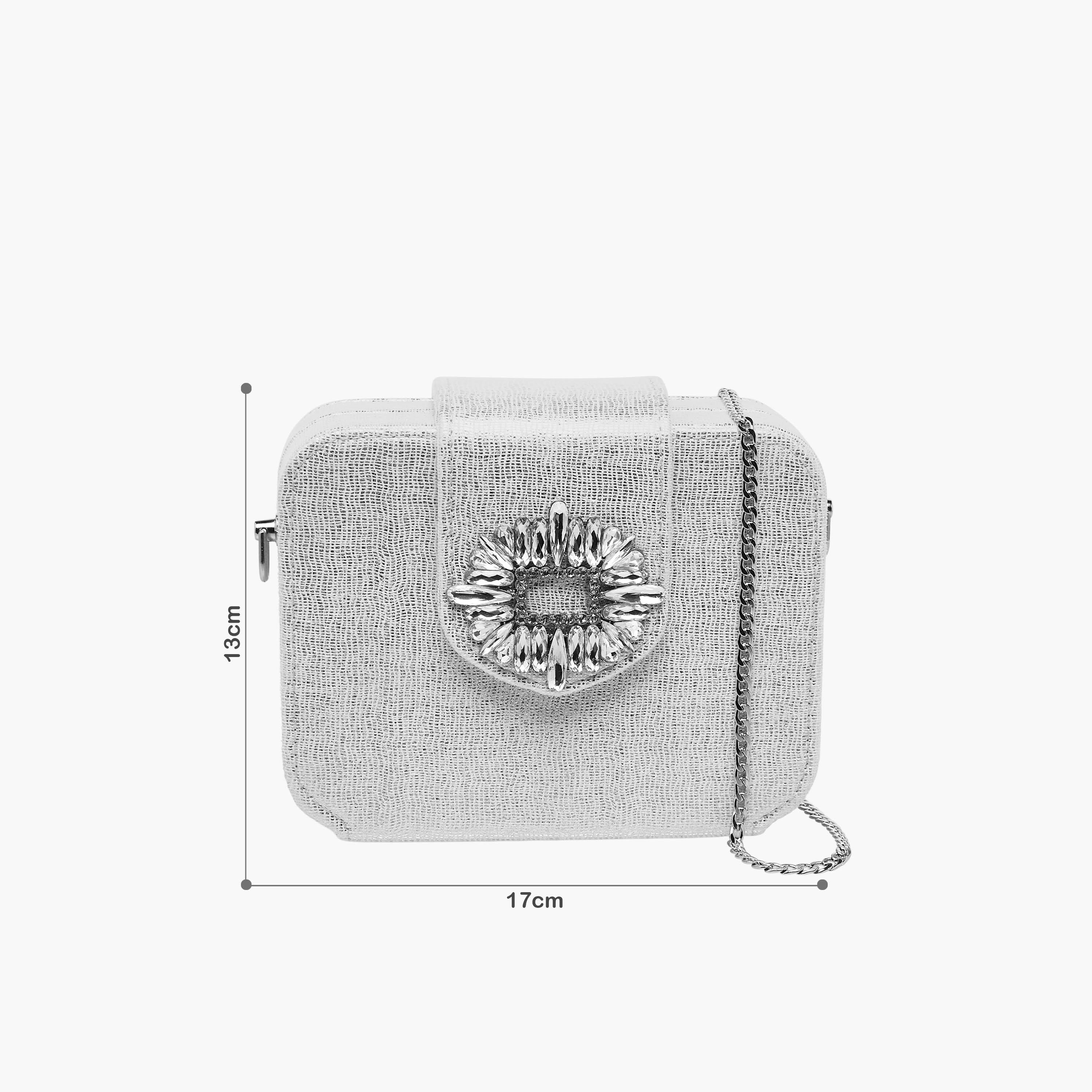 Celeste Embellished Clutch with Chain Strap-women-bagsandwallets-wallets-image-3