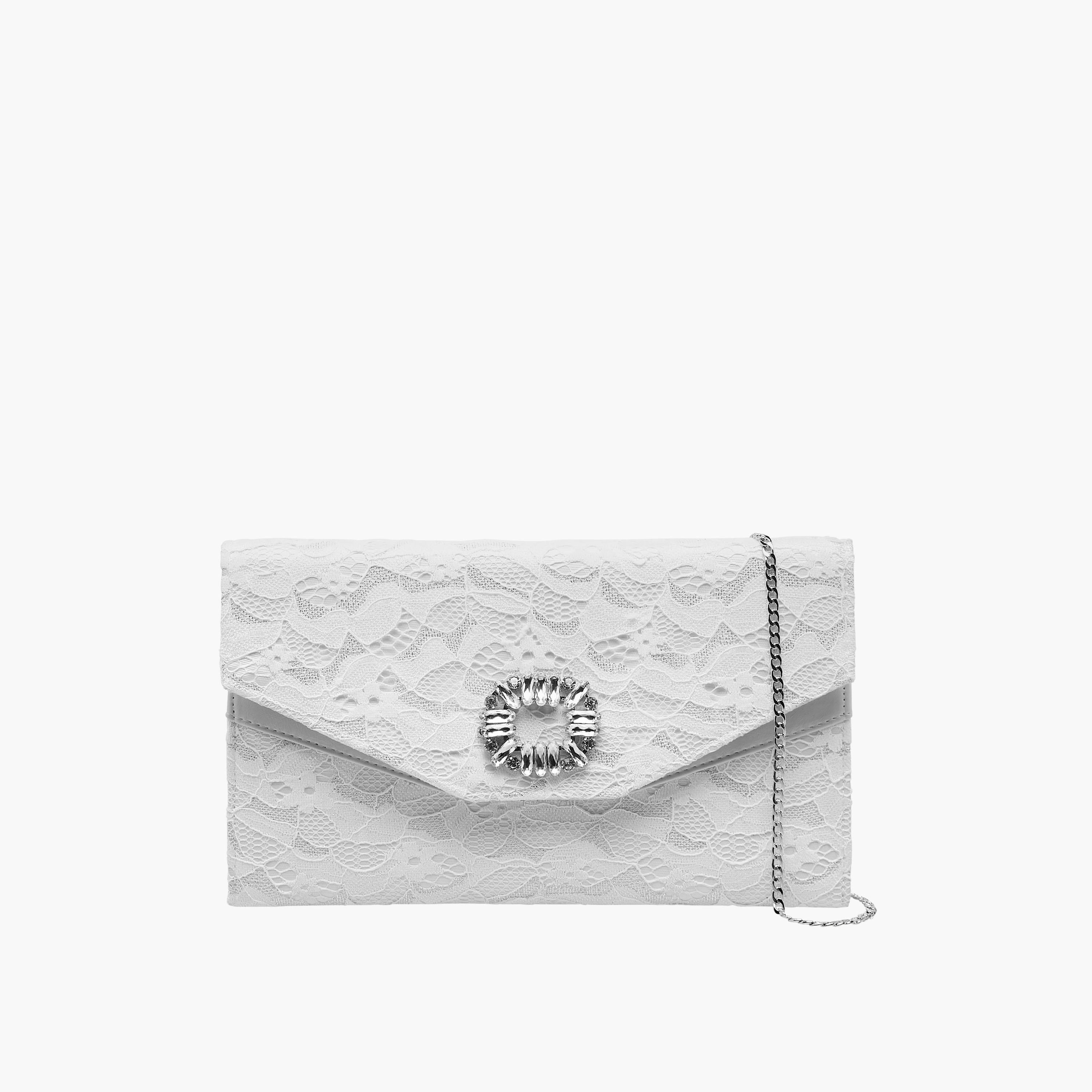Celeste Embellished Clutch with Chain Strap-women-bagsandwallets-wallets-image-1
