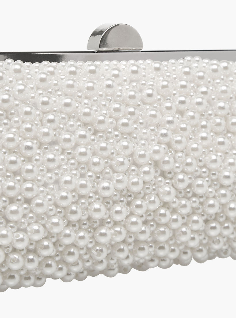 Celeste Pearl Embellished Clutch with Chain Strap-women-bagsandwallets-wallets-image-6