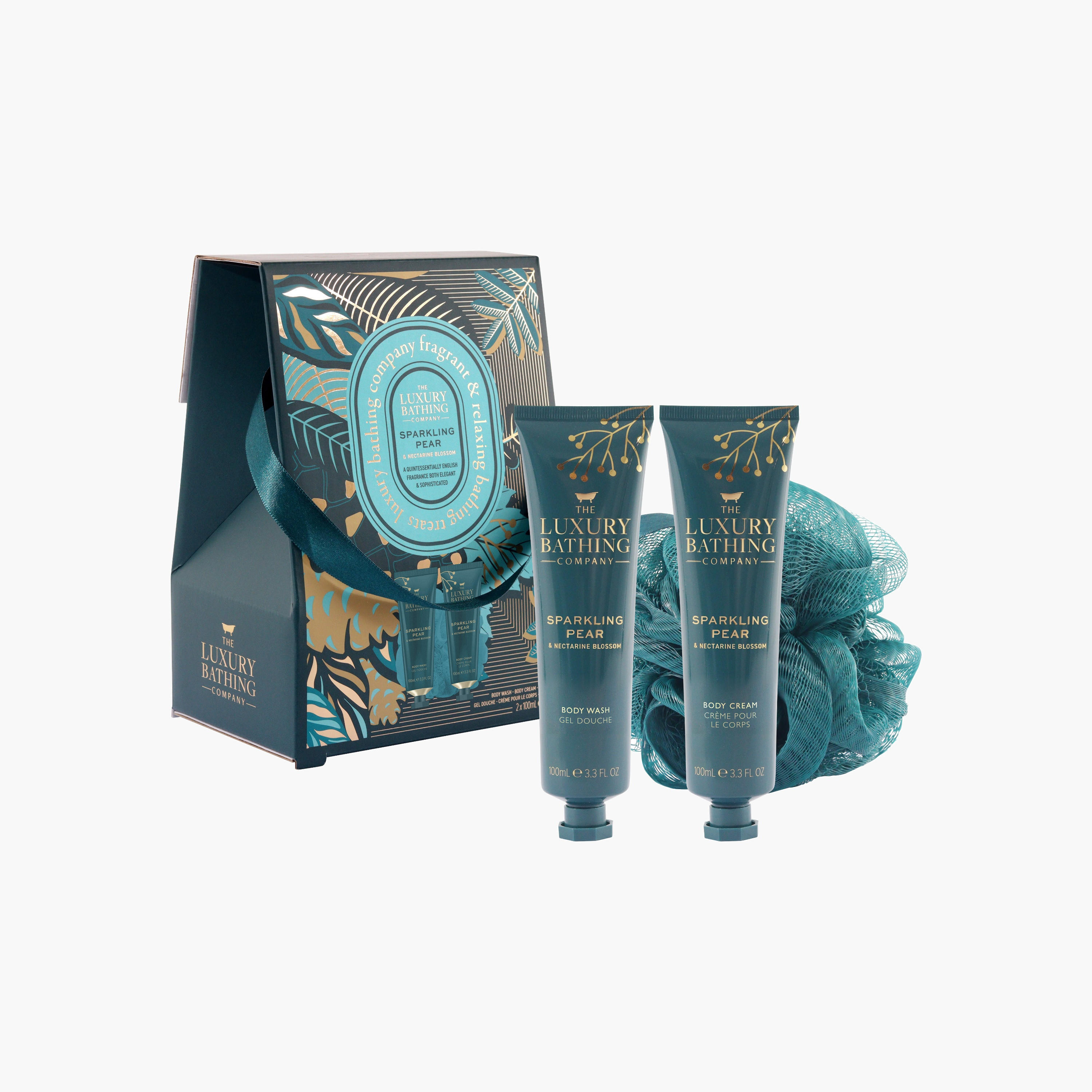 لاكشري باثينج كومبانيمجموعة استحمام كمثرى و نكتارين متلألئة-beautyandpersonalcare-giftsets-image-1
