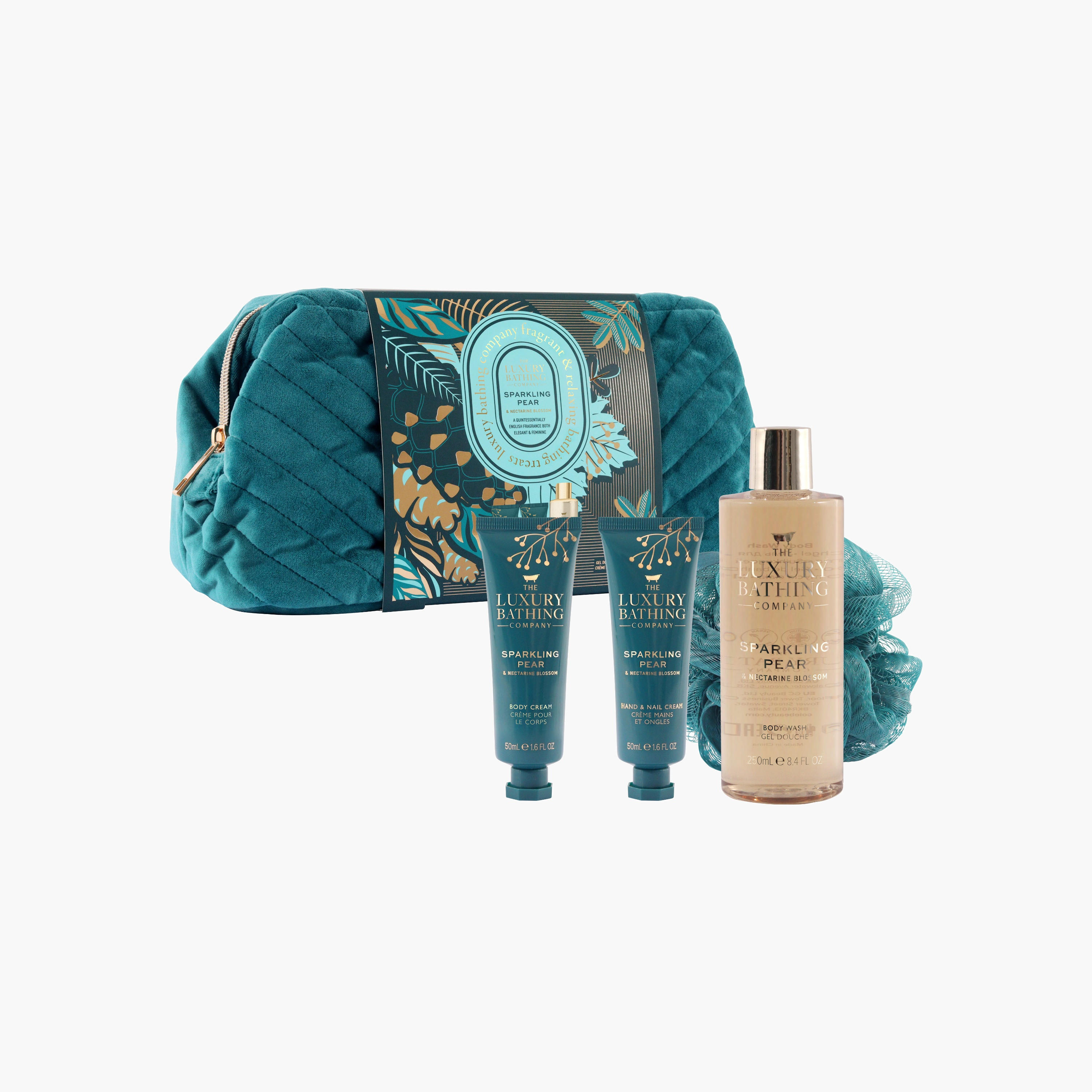 Luxury Bathing Company Sparkling Pear Nectarine Bathing Set-beautyandpersonalcare-giftsets-image-1