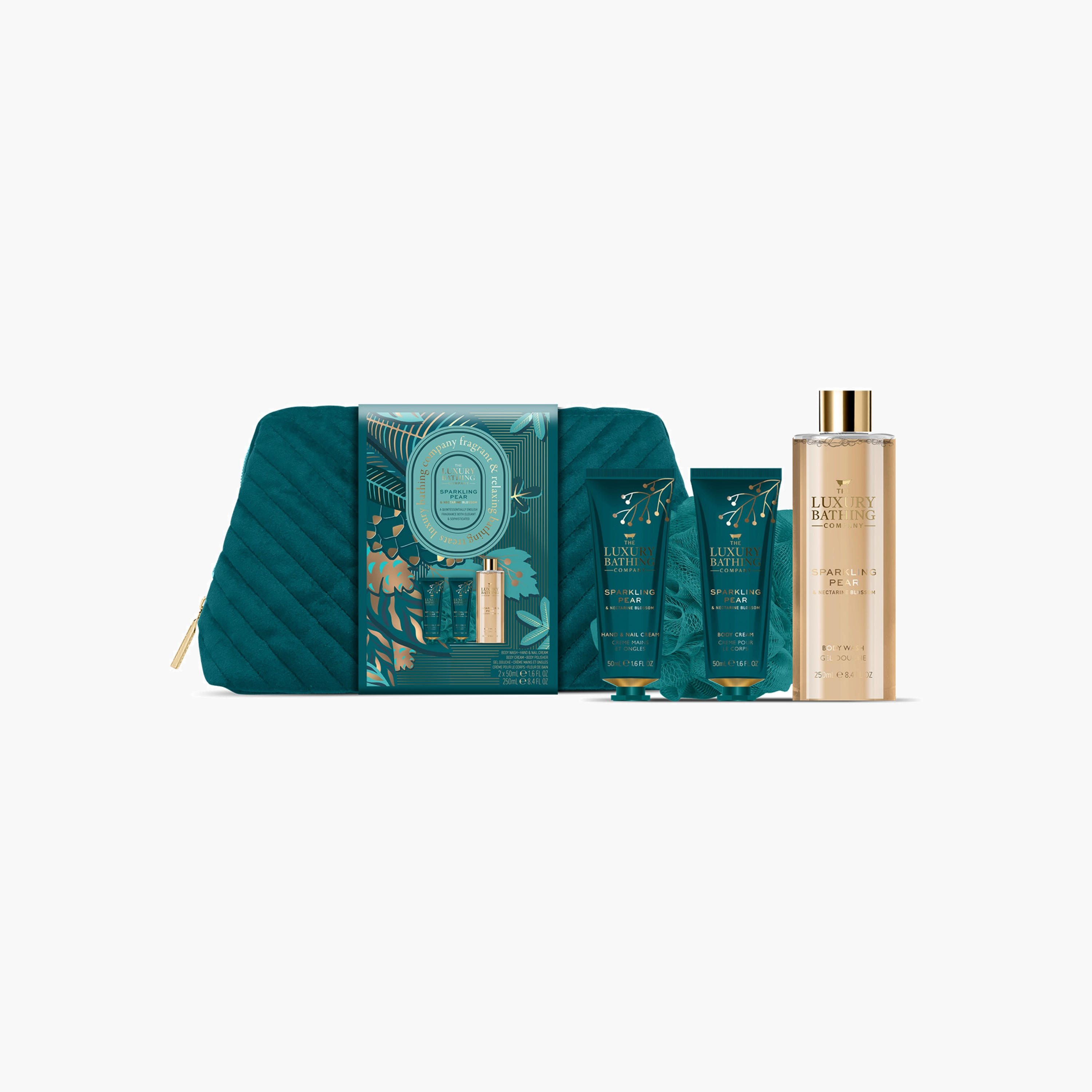 Luxury Bathing Company Sparkling Pear Nectarine Bathing Set-beautyandpersonalcare-giftsets-image-2