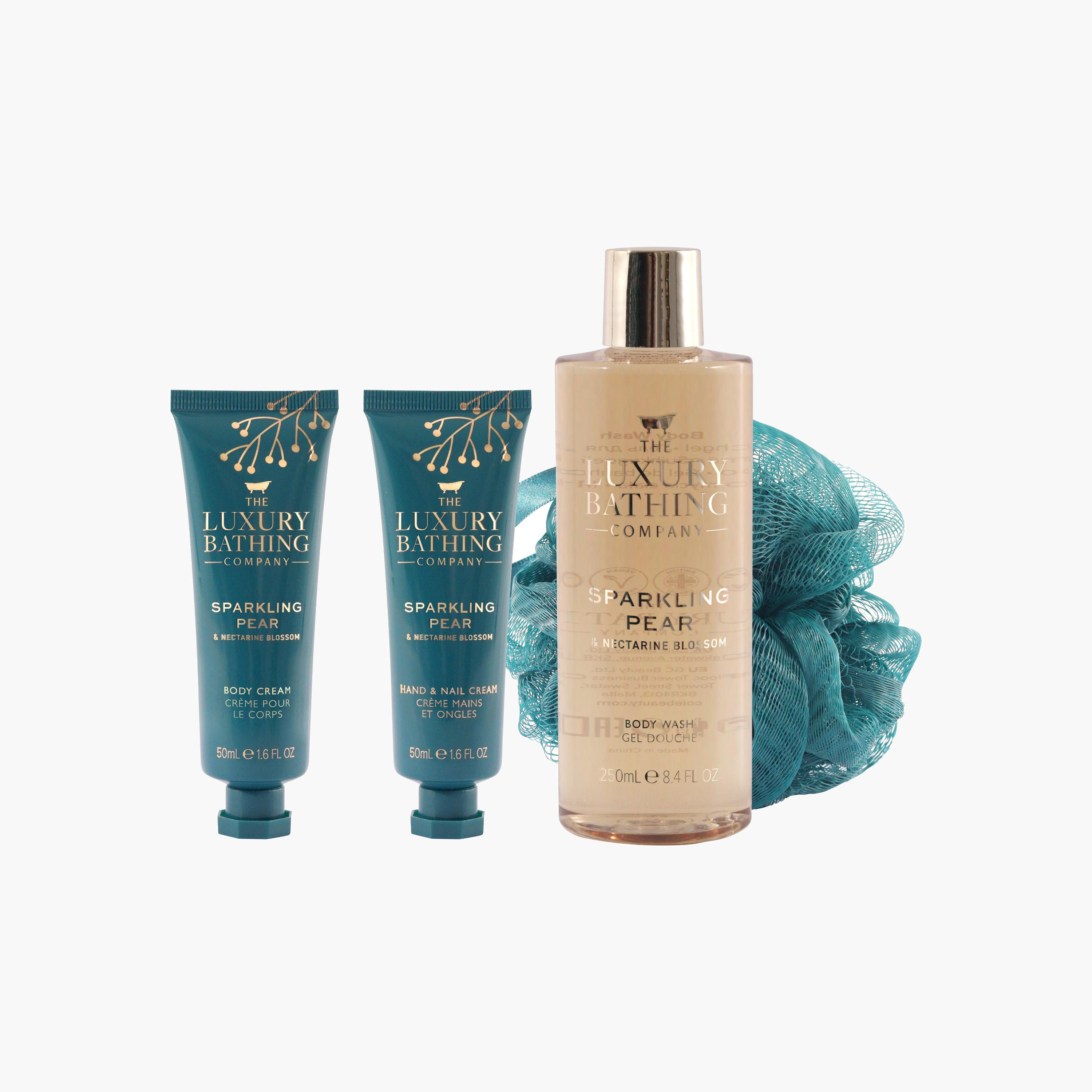 Luxury Bathing Company Sparkling Pear Nectarine Bathing Set-beautyandpersonalcare-giftsets-image-5