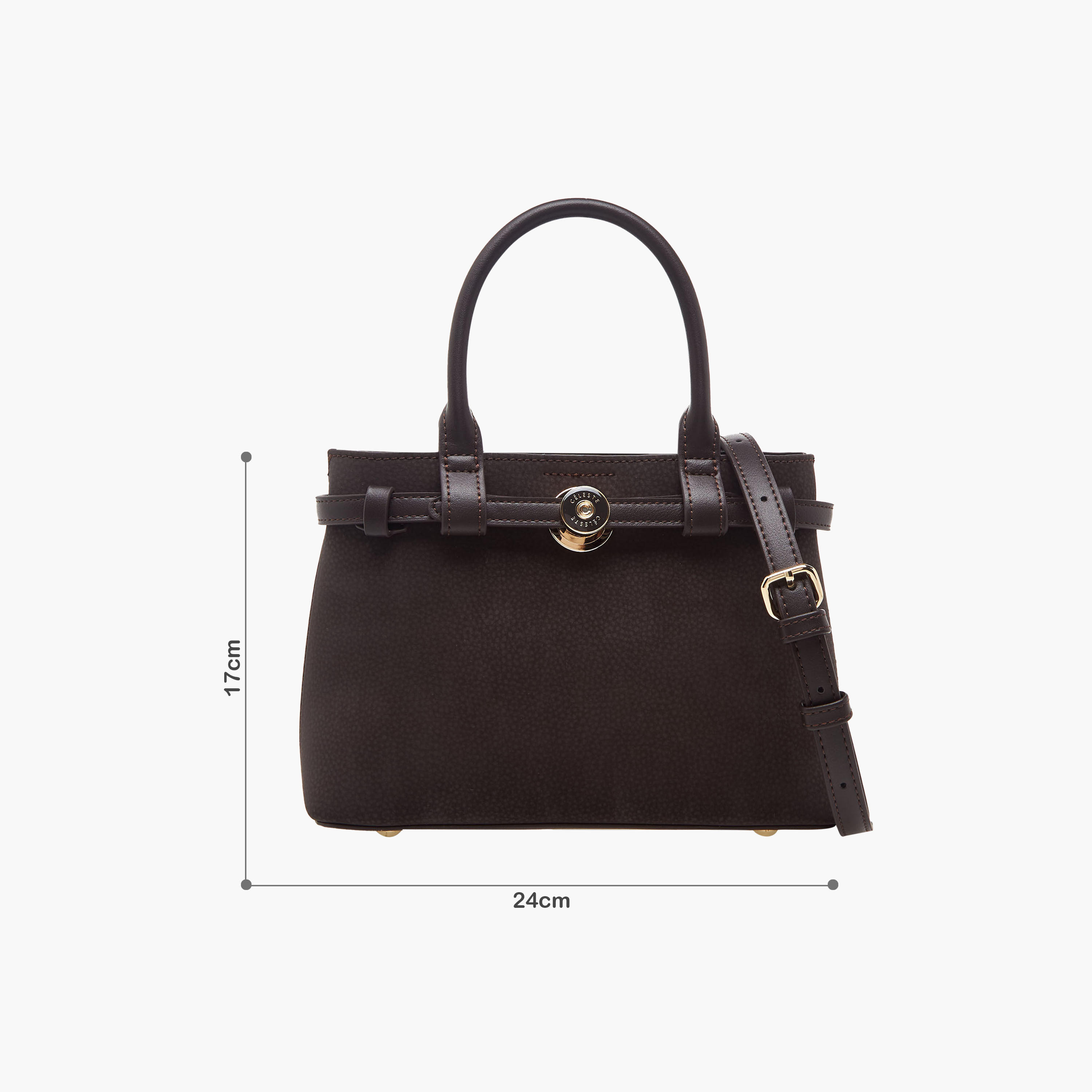 Celeste Textured Tote Bag with Detachable Shoulder Strap-women-bagsandwallets-handbags-image-2