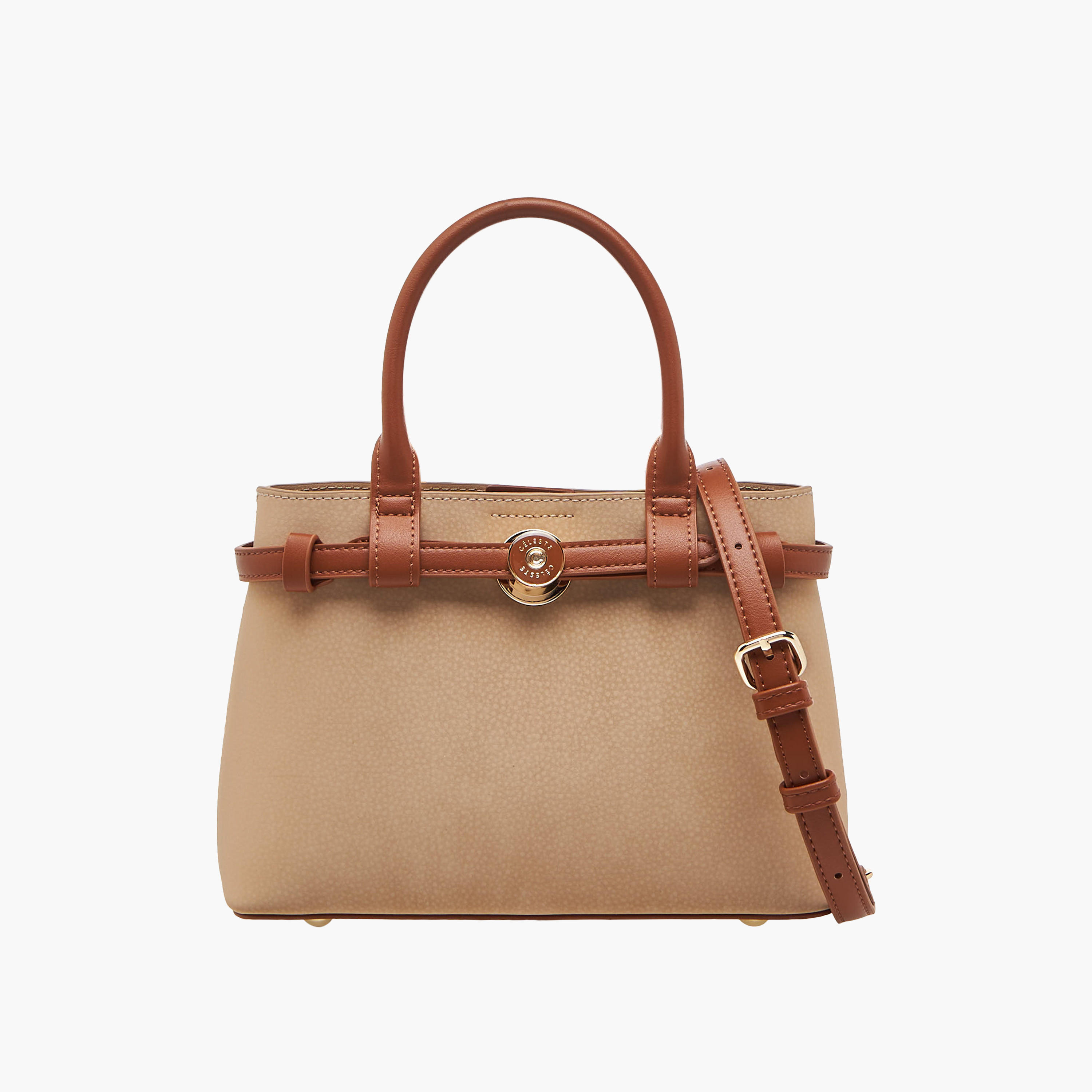 شنطة توت بارزة الملمس بحزام كتف قابل للفصل من سيليست-women-bagsandwallets-handbags-image-1