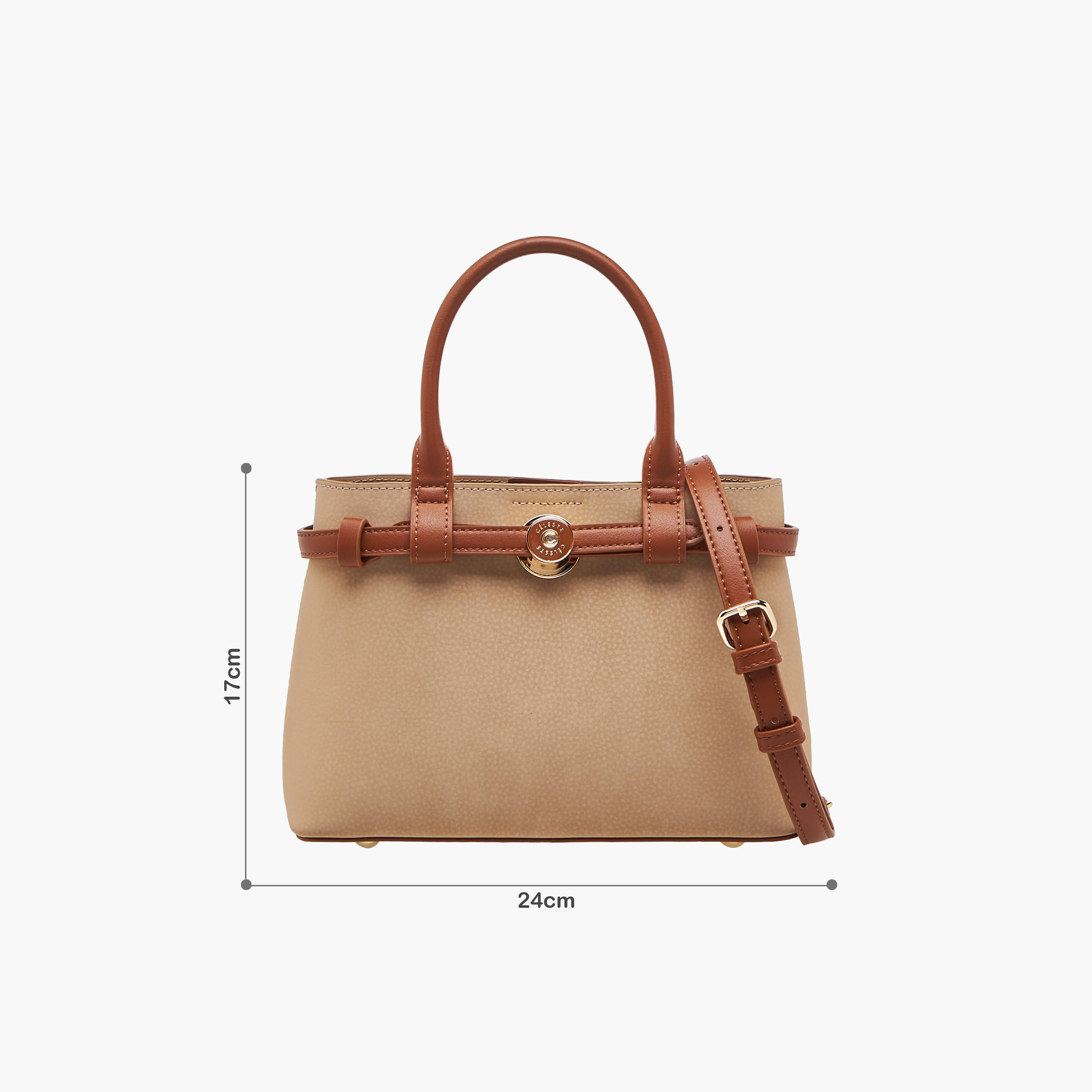 شنطة توت بارزة الملمس بحزام كتف قابل للفصل من سيليست-women-bagsandwallets-handbags-image-2