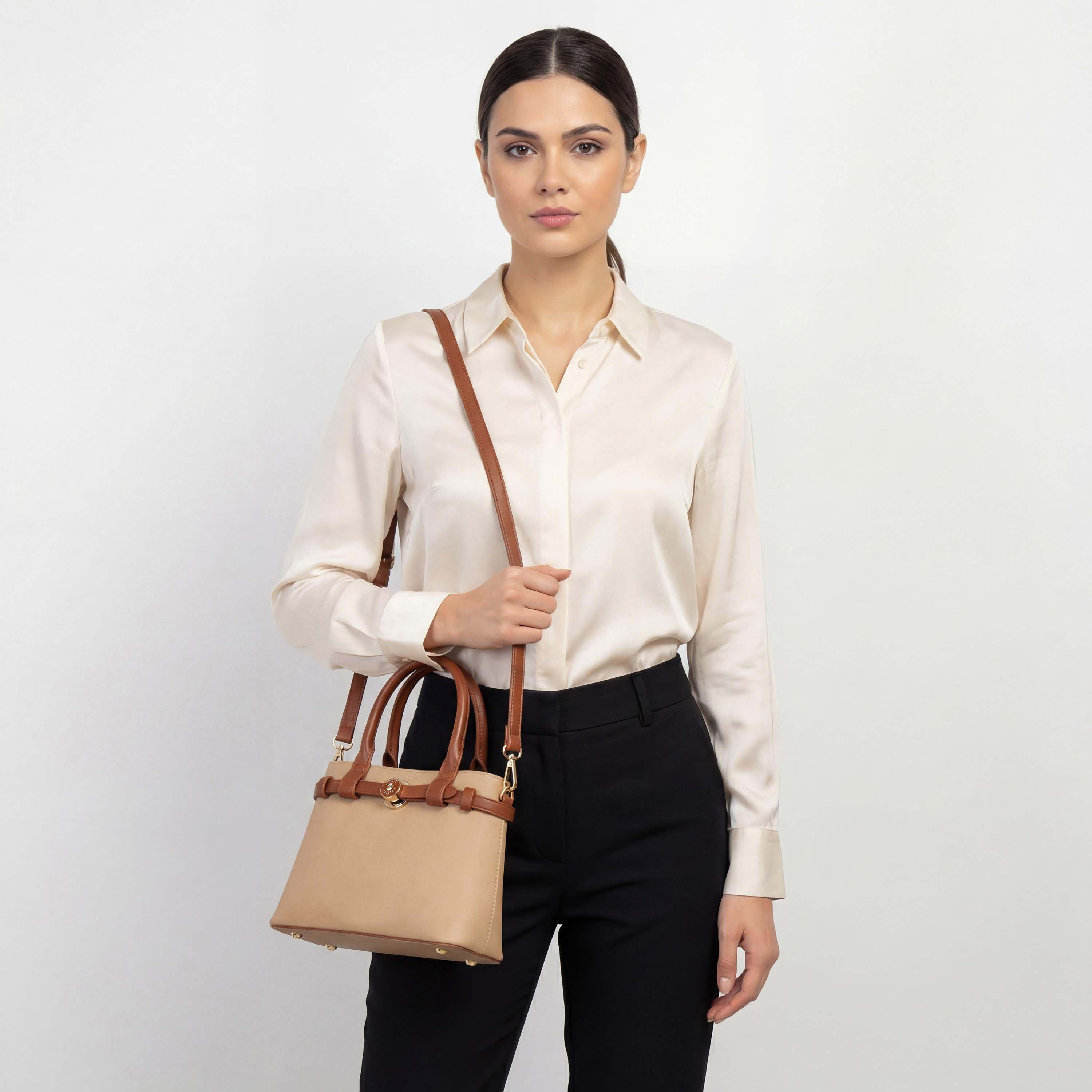Celeste Textured Tote Bag with Detachable Shoulder Strap-women-bagsandwallets-handbags-image-3