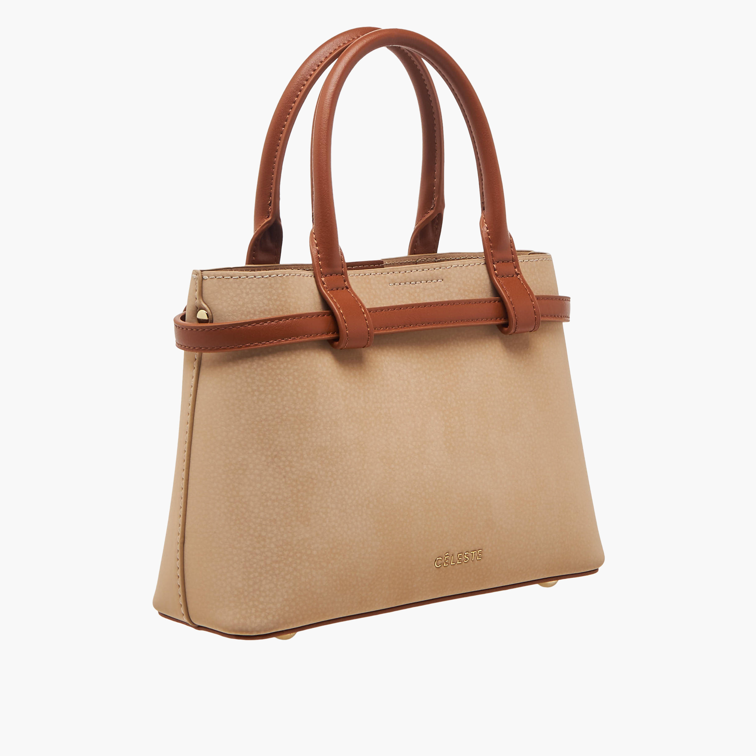 شنطة توت بارزة الملمس بحزام كتف قابل للفصل من سيليست-women-bagsandwallets-handbags-image-5