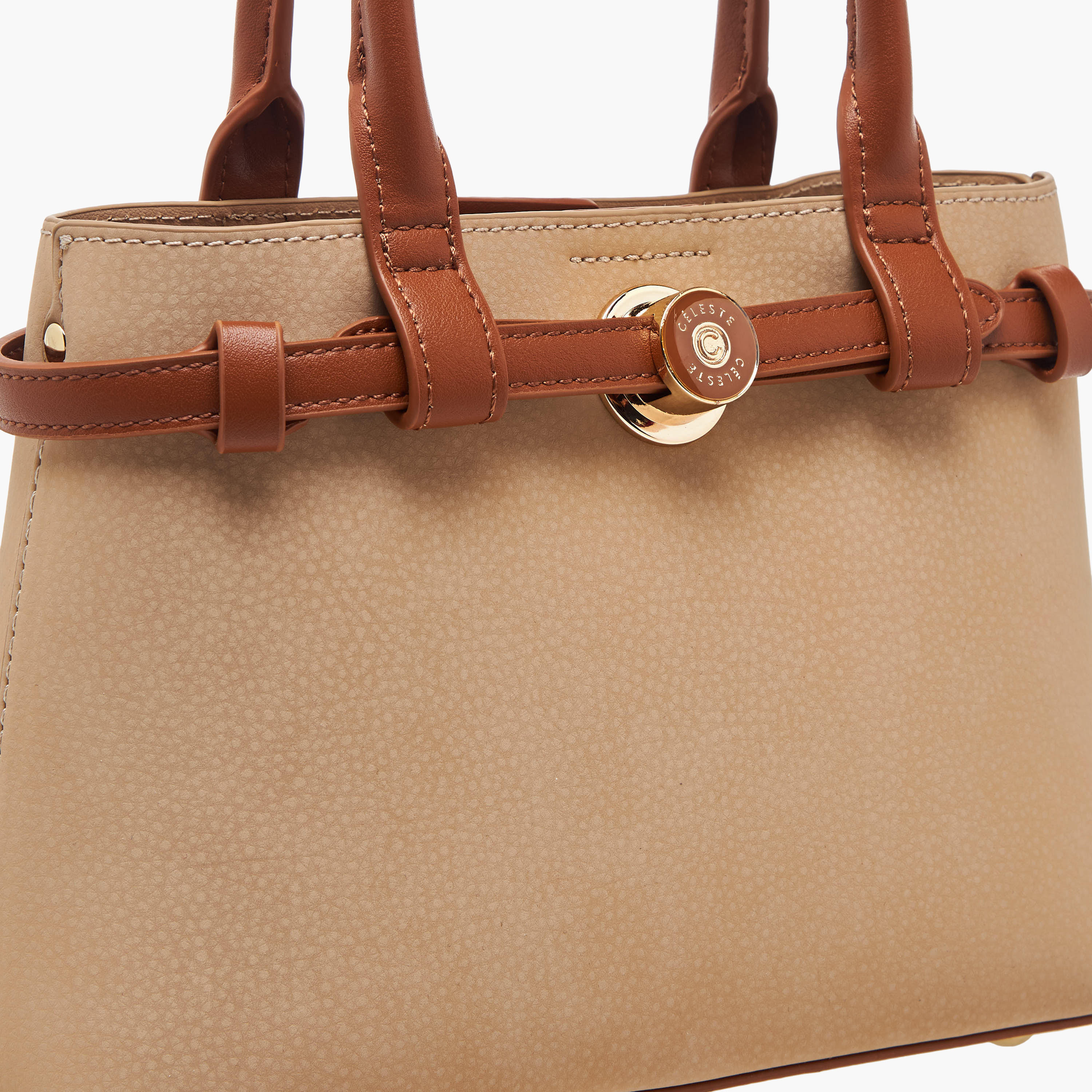 Celeste Textured Tote Bag with Detachable Shoulder Strap-women-bagsandwallets-handbags-image-6