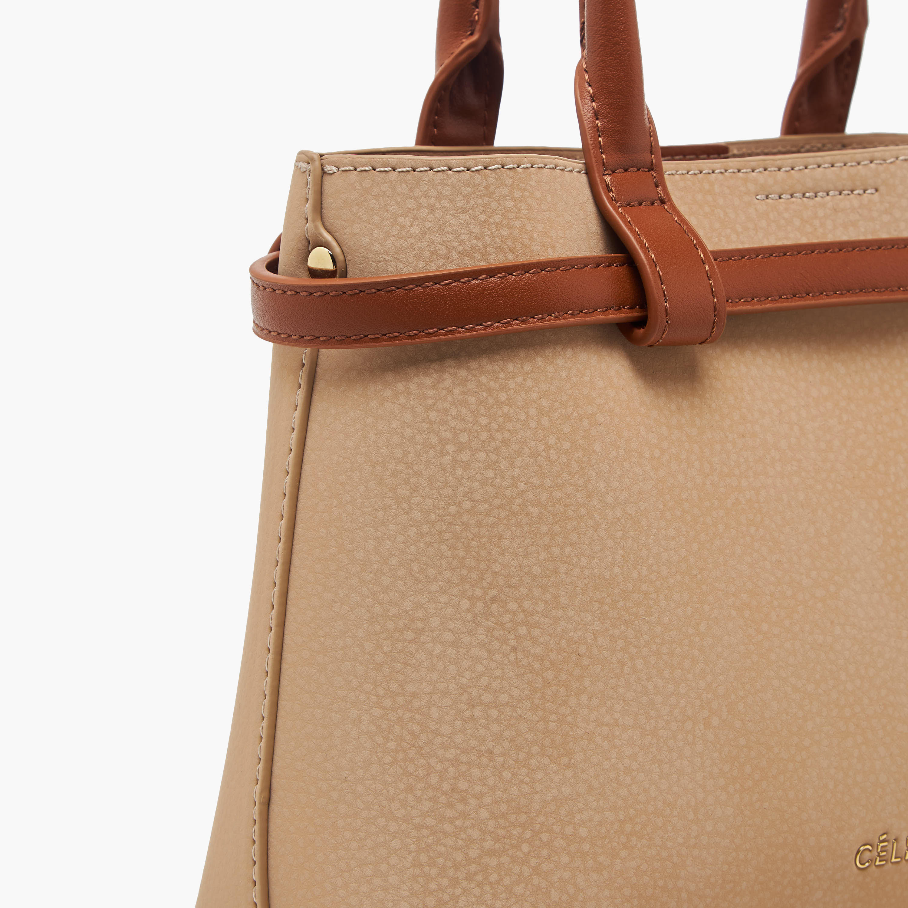 شنطة توت بارزة الملمس بحزام كتف قابل للفصل من سيليست-women-bagsandwallets-handbags-image-7