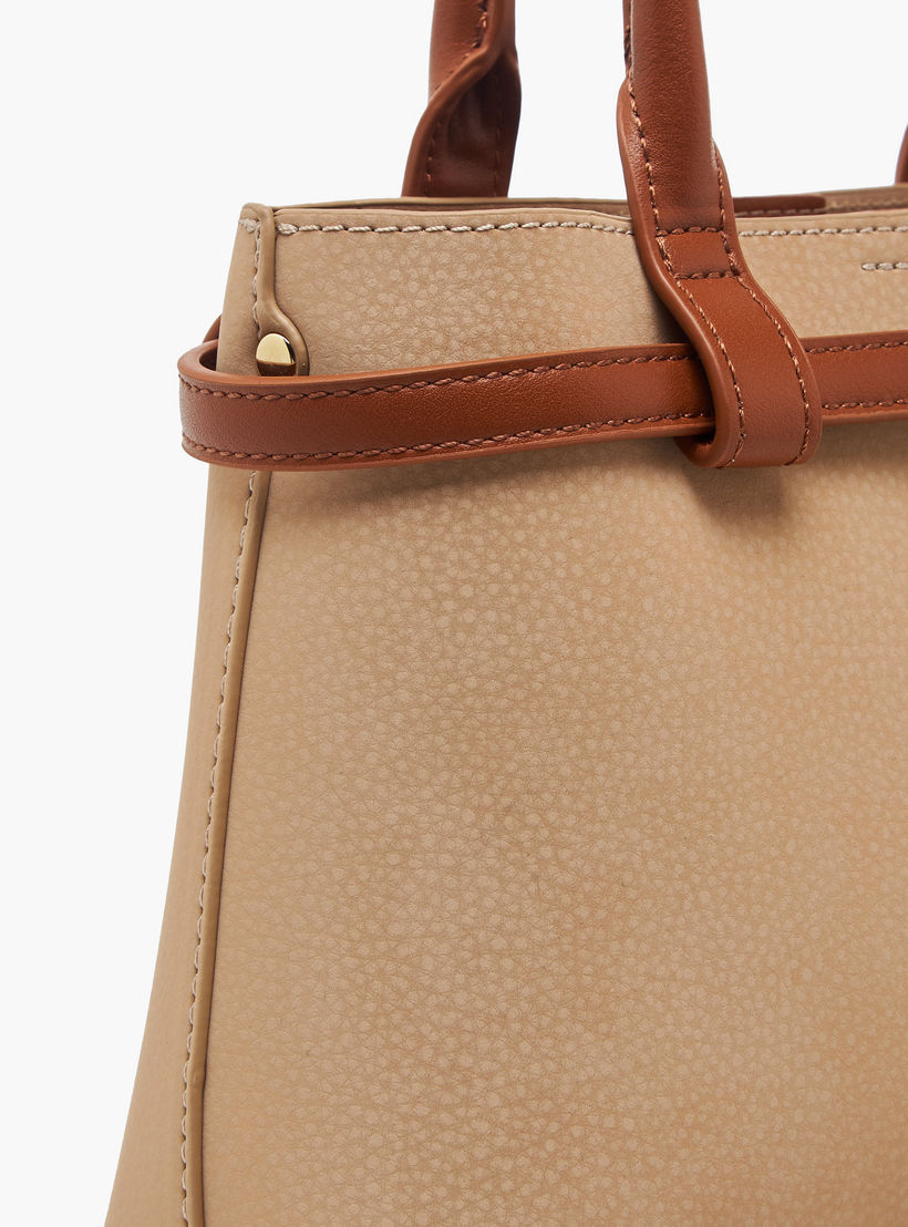 شنطة توت بارزة الملمس بحزام كتف قابل للفصل من سيليست-women-bagsandwallets-handbags-image-7
