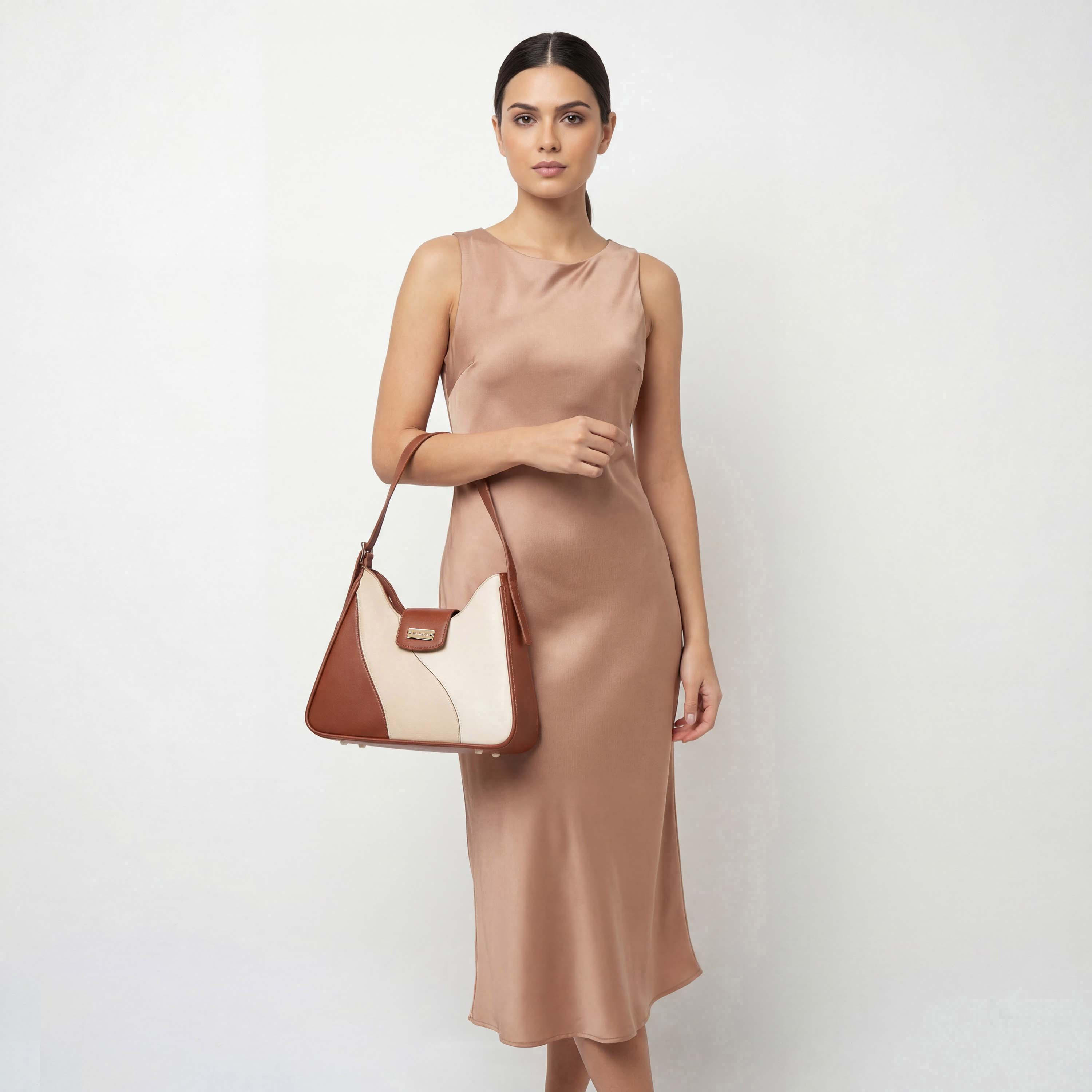 شنطة كتف بقوالب ملونة وحزام قابل للتعديل من سيليست-women-bagsandwallets-handbags-image-3