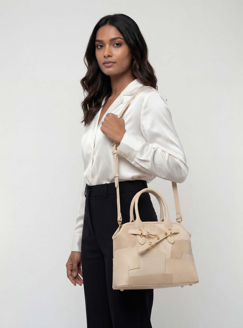 شنطة توت شمواه بألواح وبحزام قابل للفصل من سيليست-women-bagsandwallets-handbags-image-2
