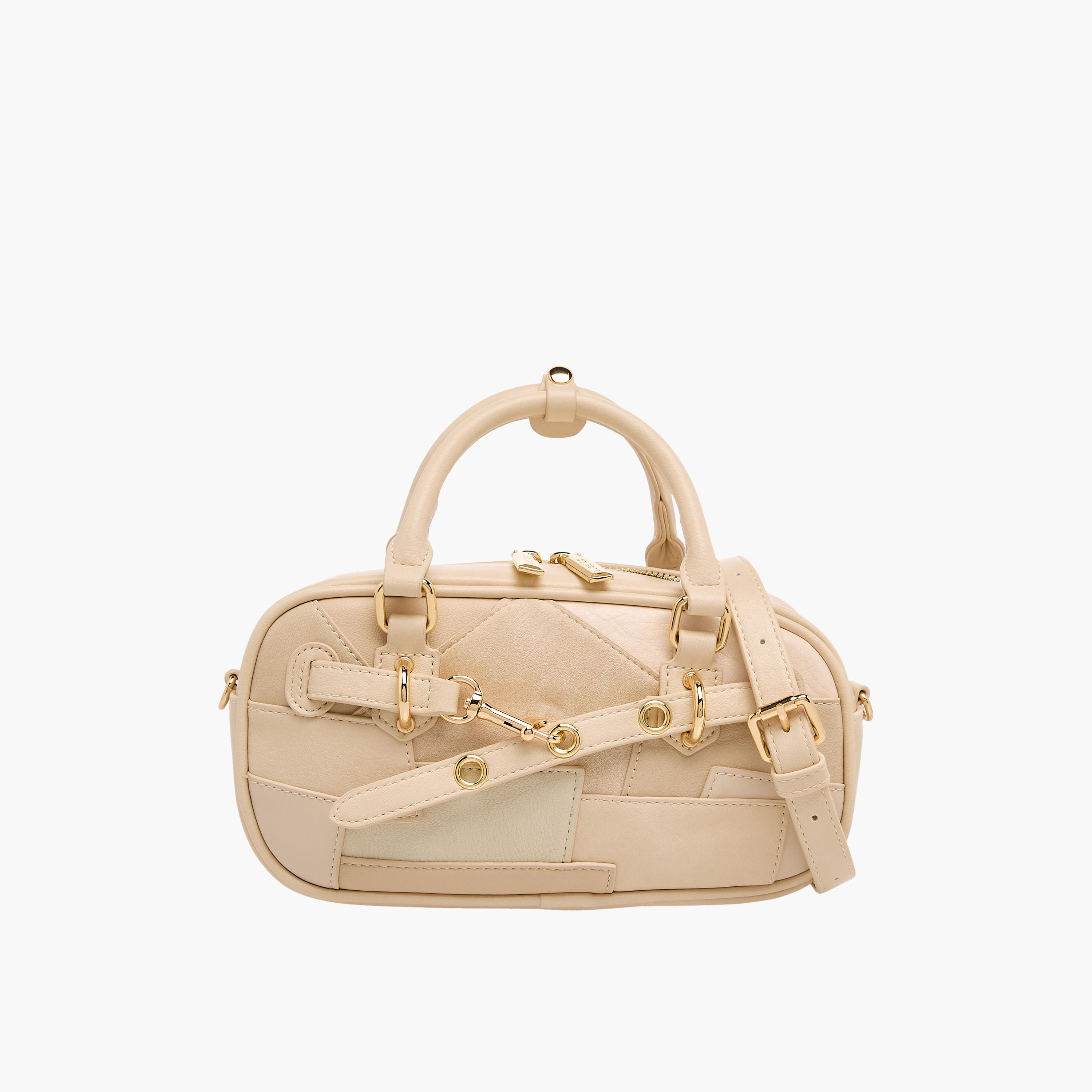 Celeste Contrast Stitching Tote Bag with Double Handle-women-bagsandwallets-handbags-image-1